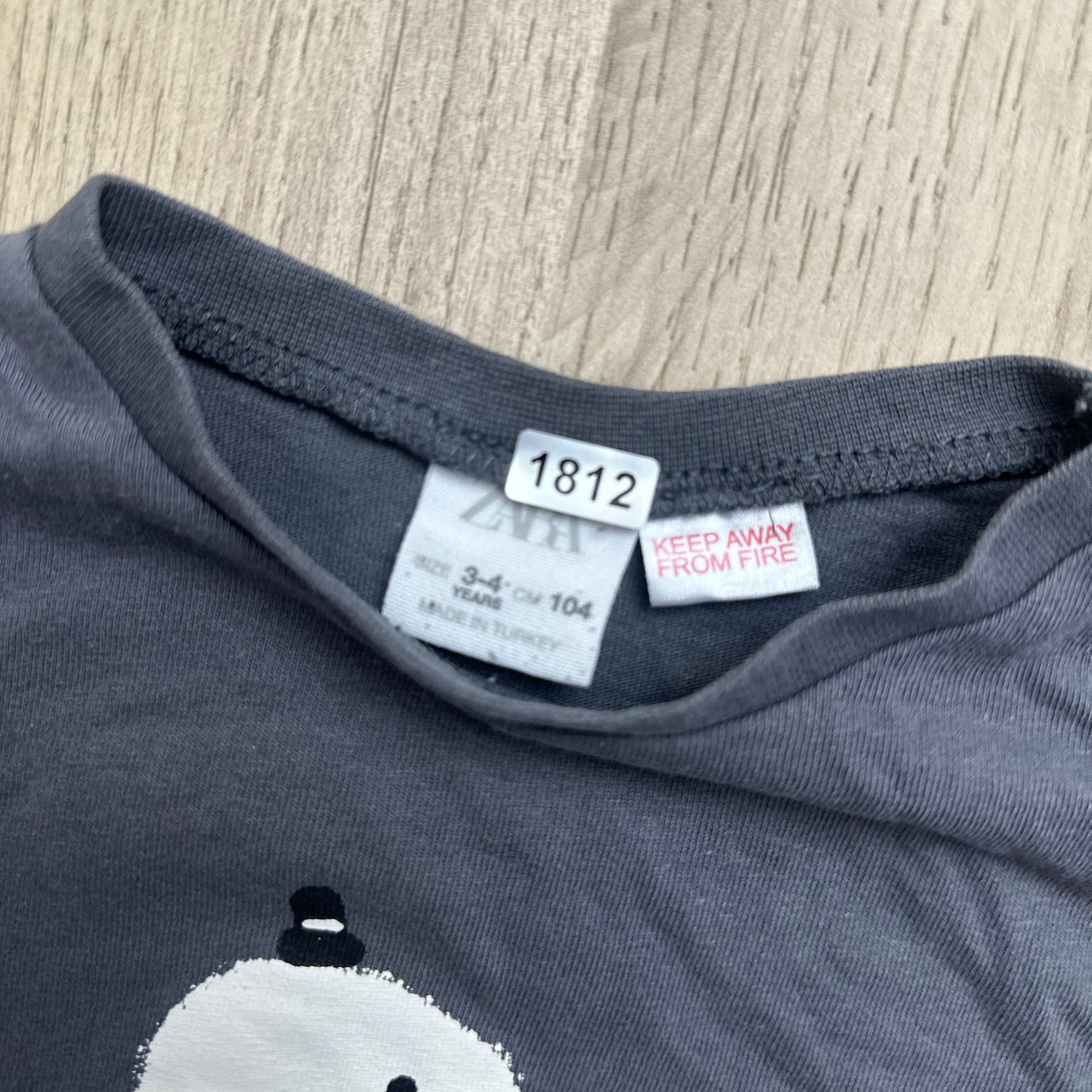 T-Shirt Zara : 4 ans