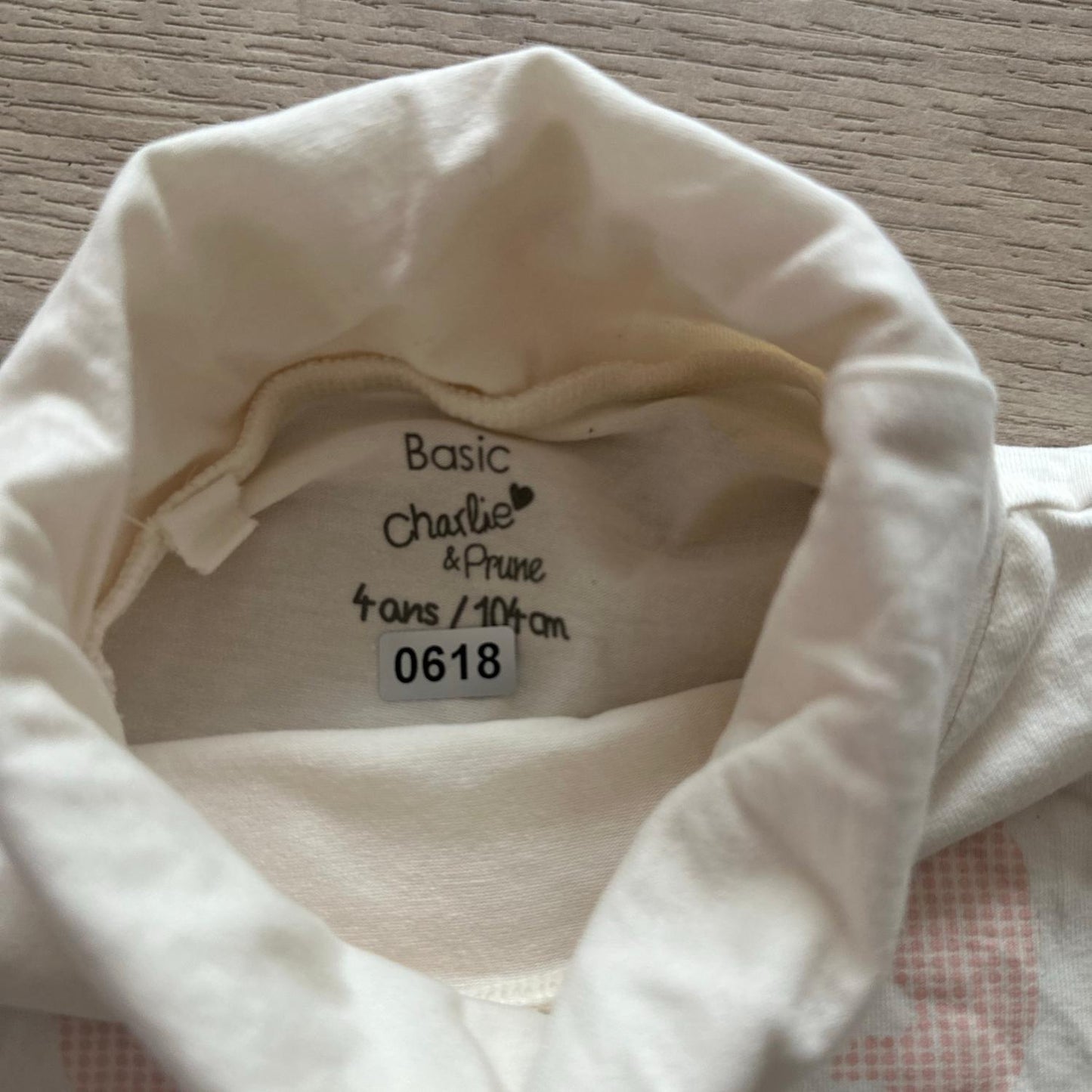 T-Shirt Charlie et prune : 4 ans