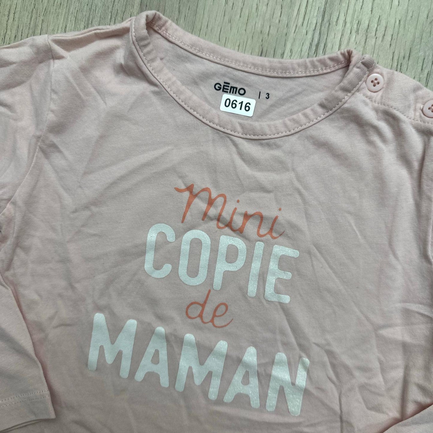 T-Shirt Gémo : 3 ans