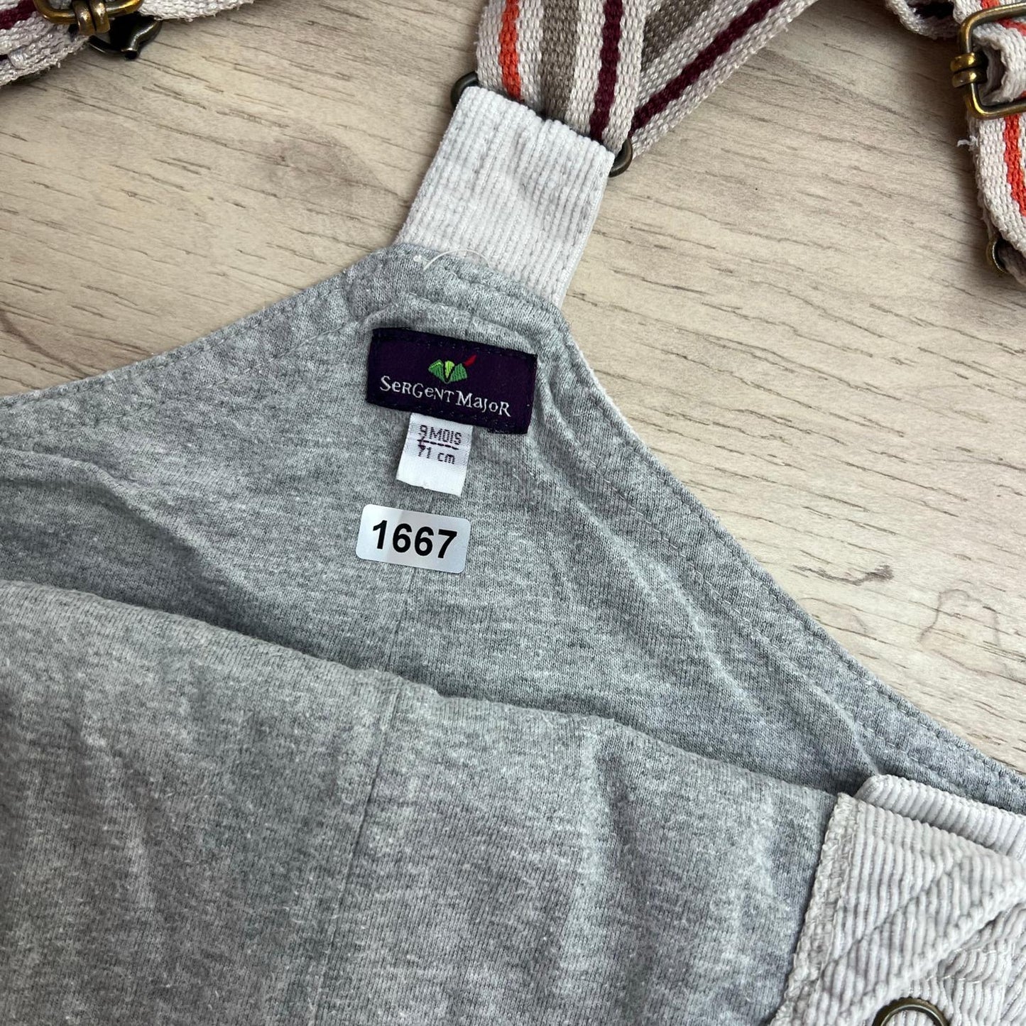 Salopette Sergent Major : 9 mois