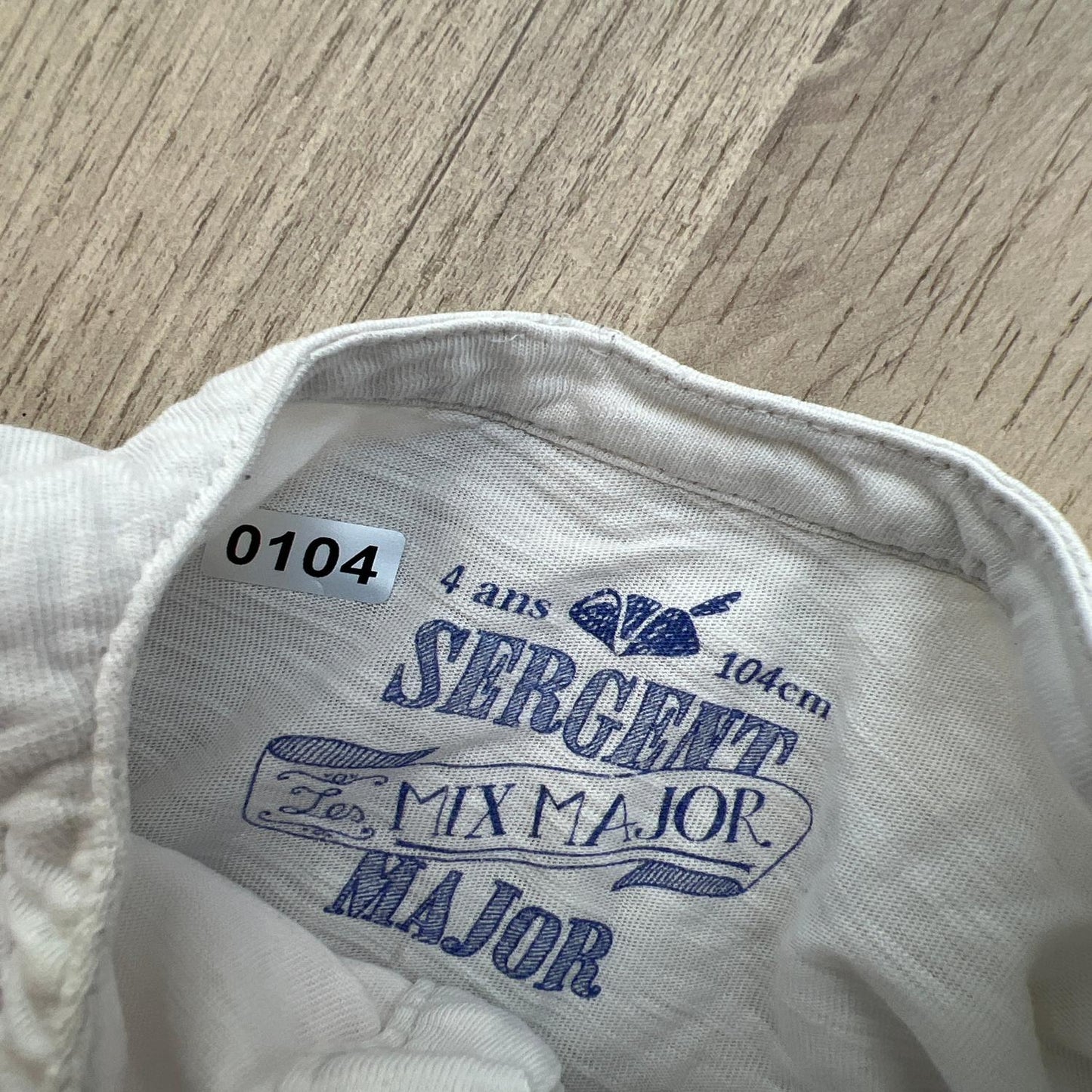 T-shirt sergent major : 4 ans