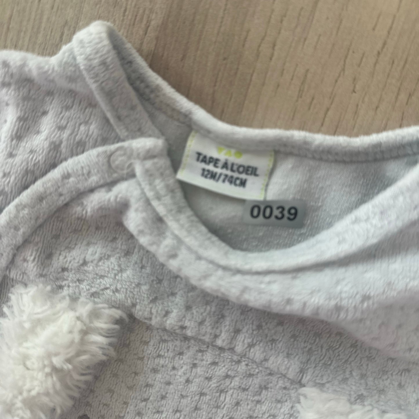 Pyjama Tape à l'oeil : 12 mois