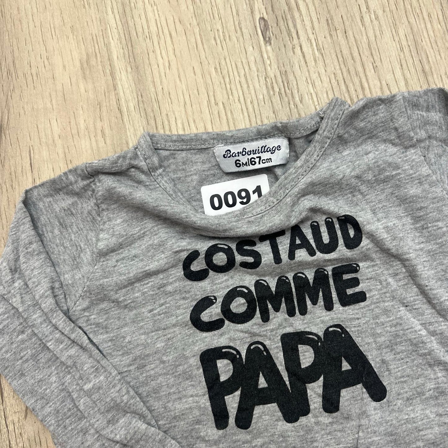 T-Shirt barbouillage : 6 mois