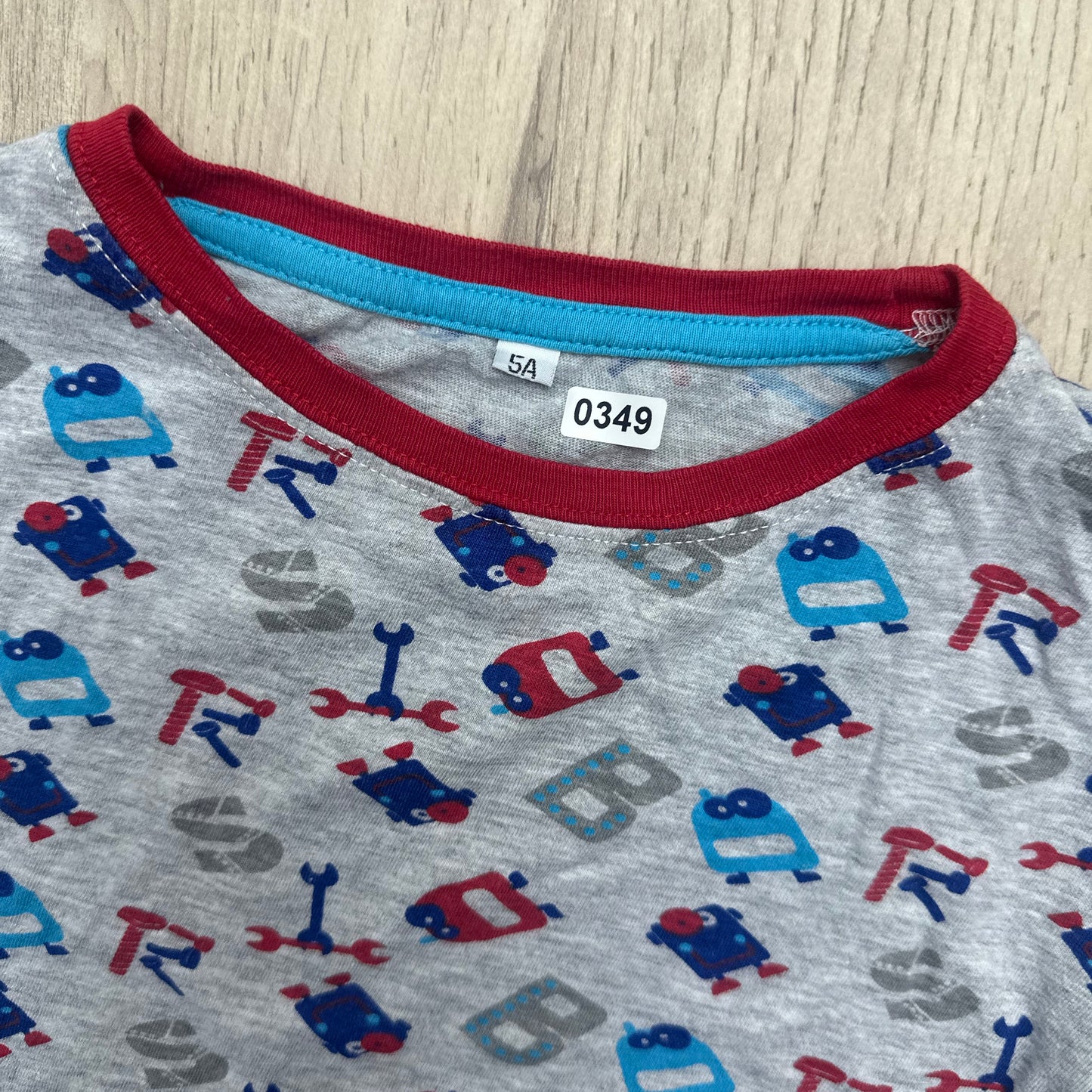 Pyjama petit robots : 5 ans