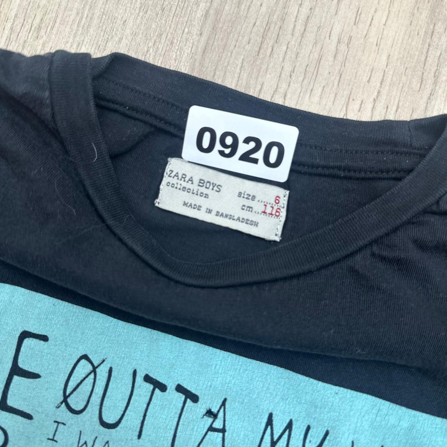 T-Shirt Zara : 6 ans