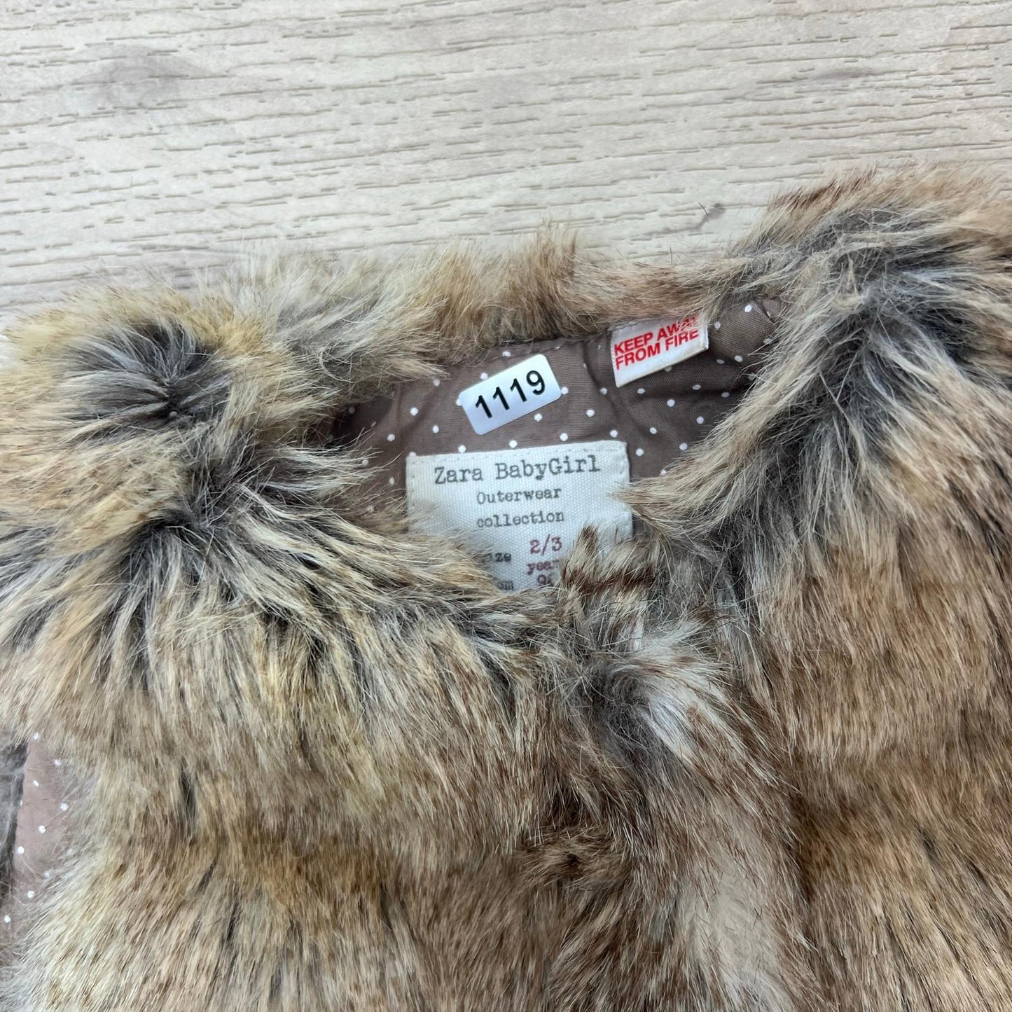 Gilet Zara : 36 mois