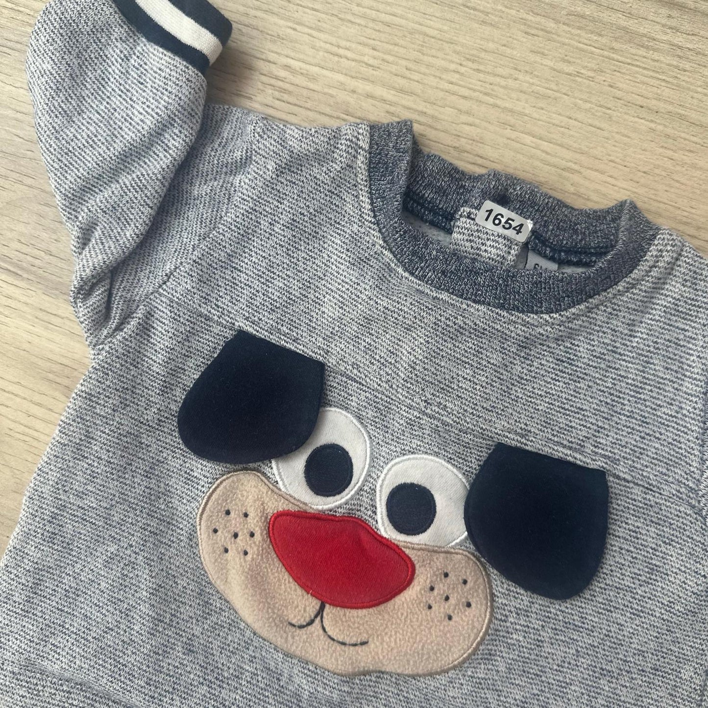 Pull garçon petit chien : 6 mois