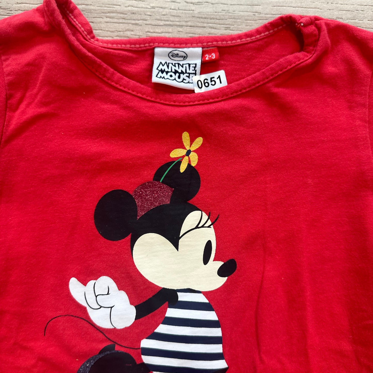 T-Shirt Disney minnie : 24 mois