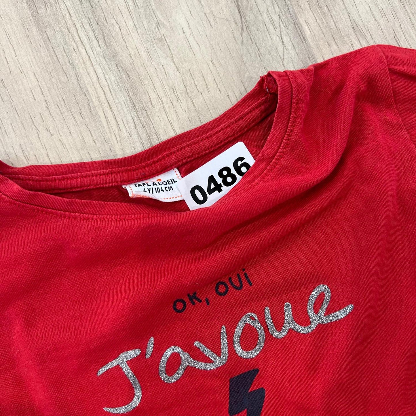 T-Shirt Tape à l'oeil : 4 ans