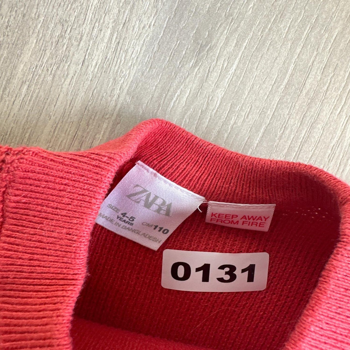 Pull Zara : 4 ans