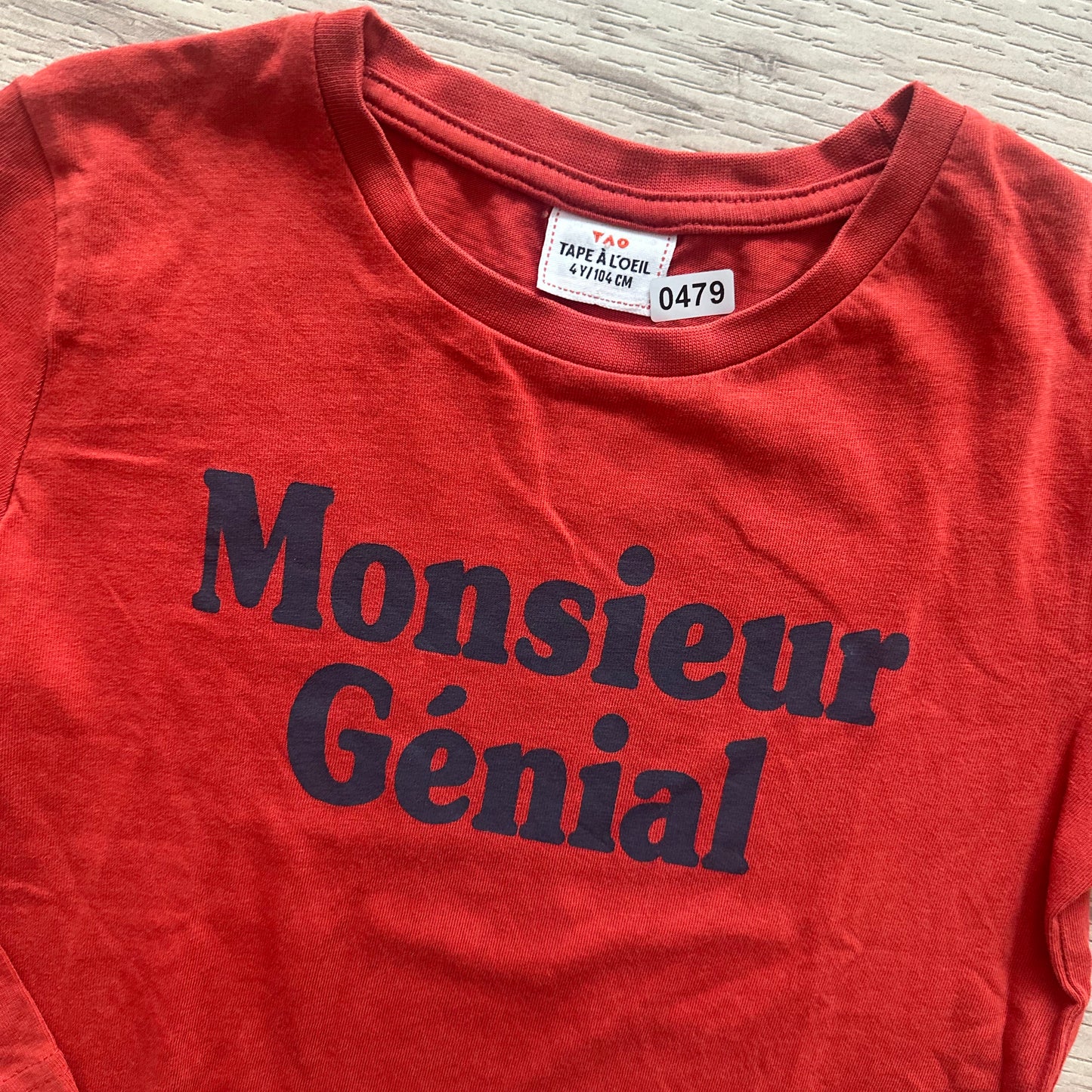 T-Shirt Tape à l'oeil : 4 ans