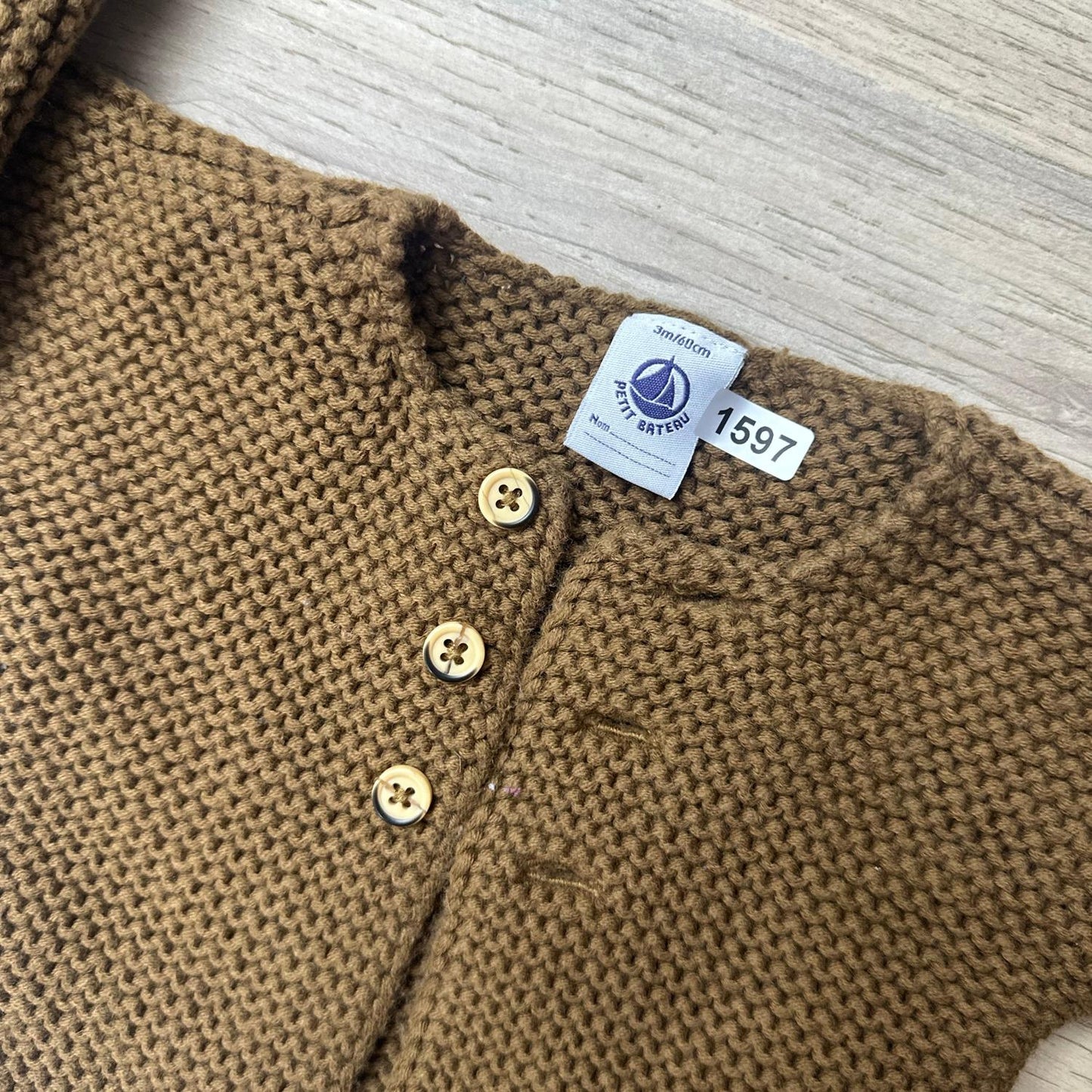 Gilet Petit Bateau : 3 mois