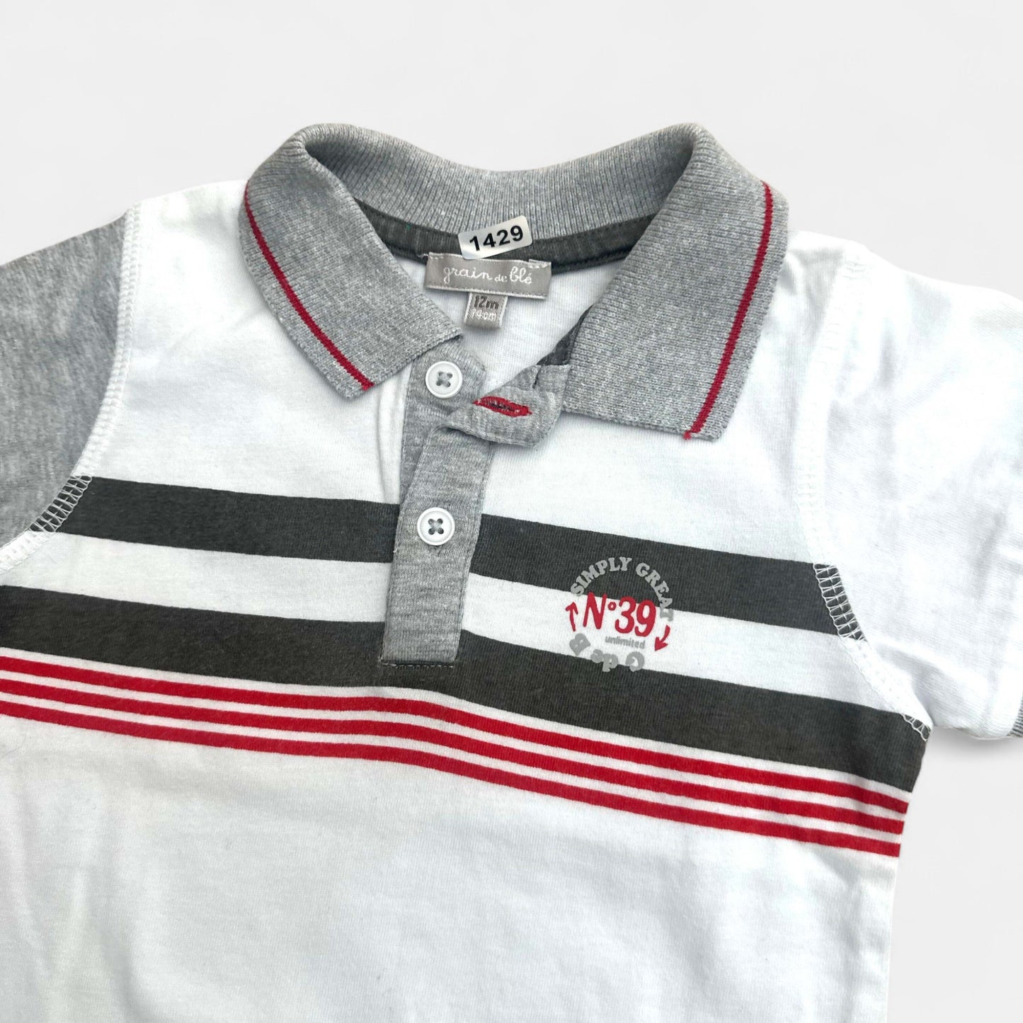 Polo Grain de blé : 12 mois