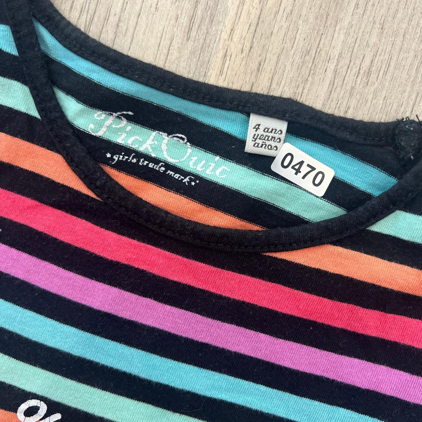 T-Shirt pickouic : 4 ans