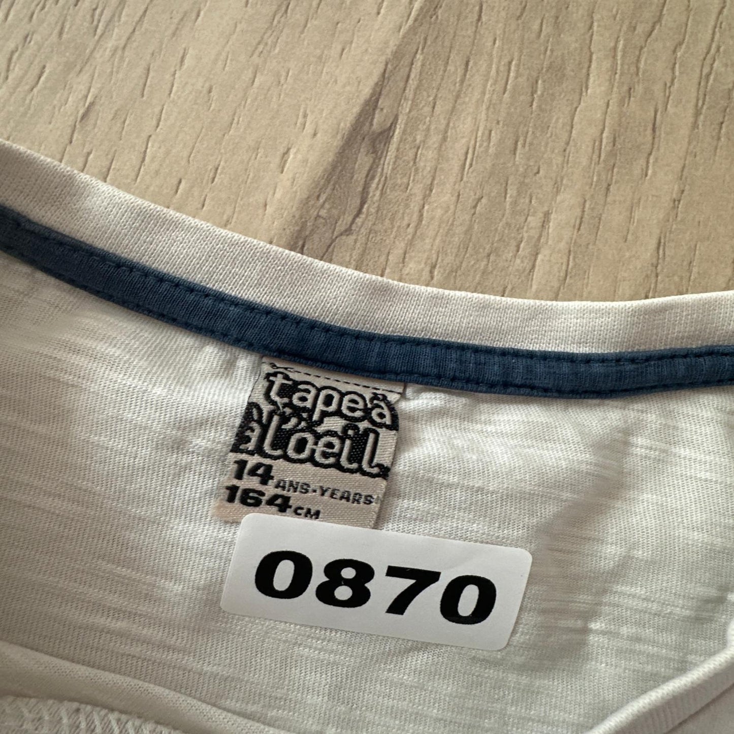 T-shirt tape à l’œil : 14 ans