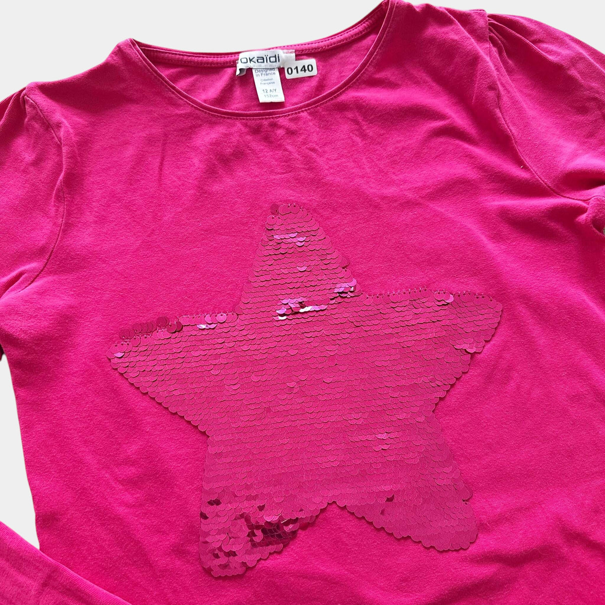 T-Shirt Okaïdi sequin : 12 ans