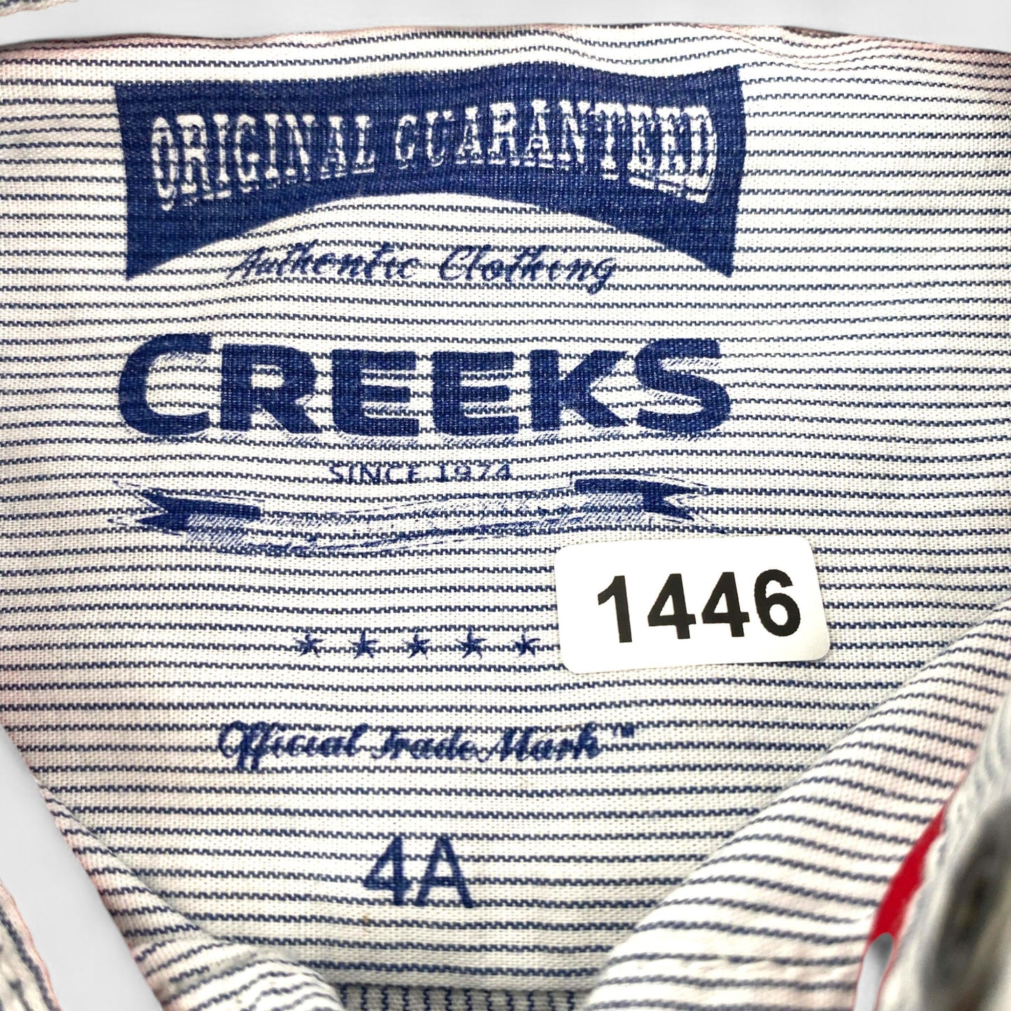 Chemise Creeks : 4 ans