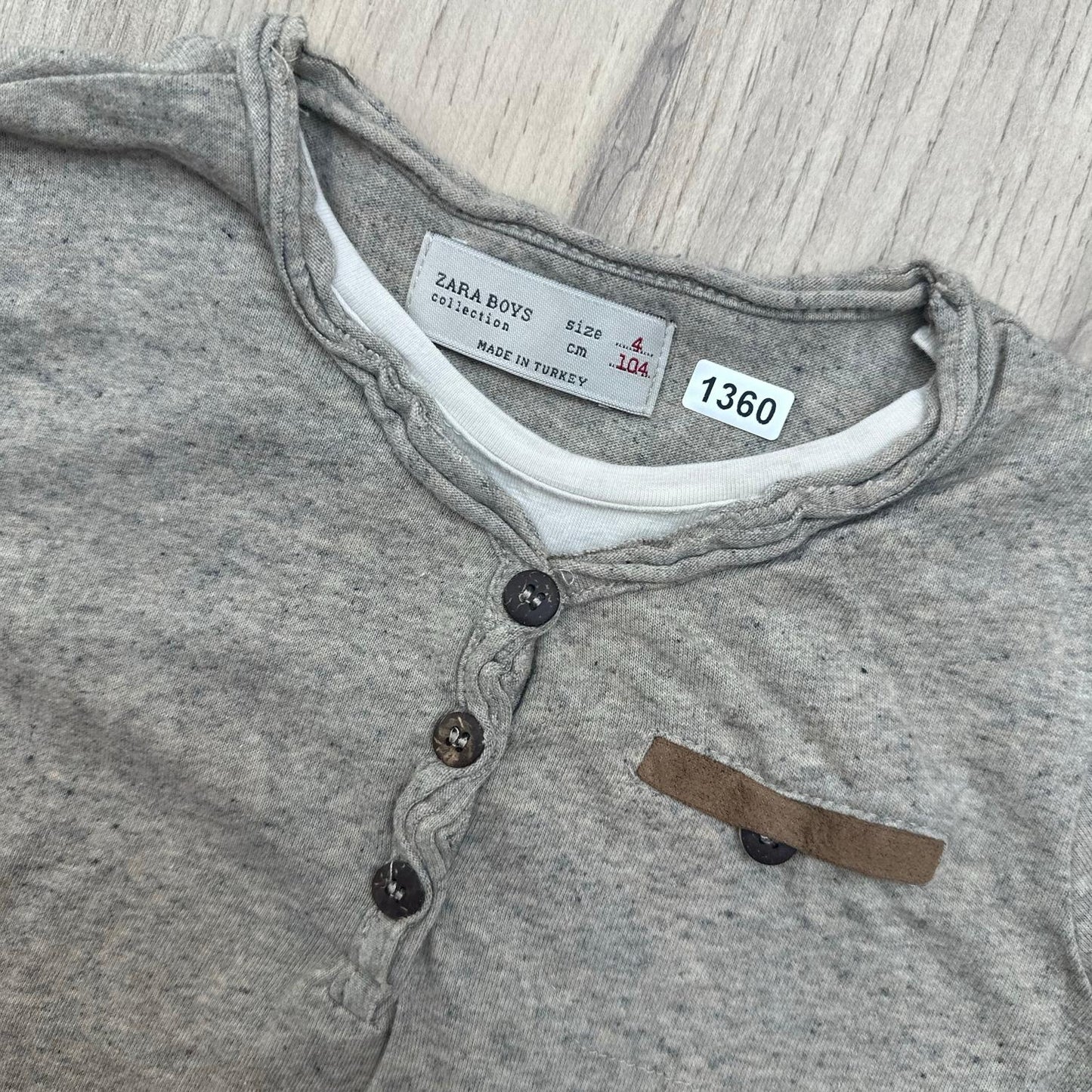 T-Shirt Zara : 4 ans