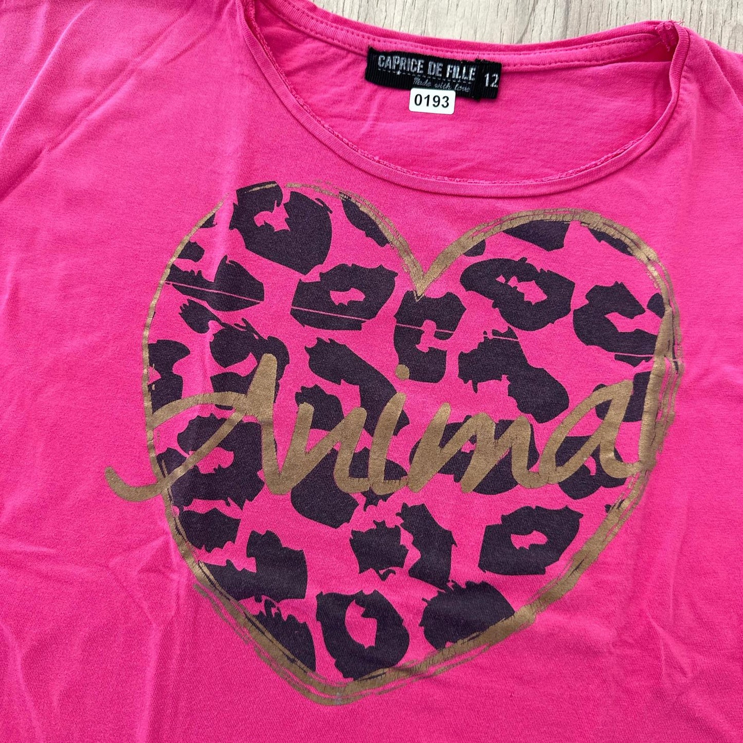 T-Shirt caprice de fille : 12 ans