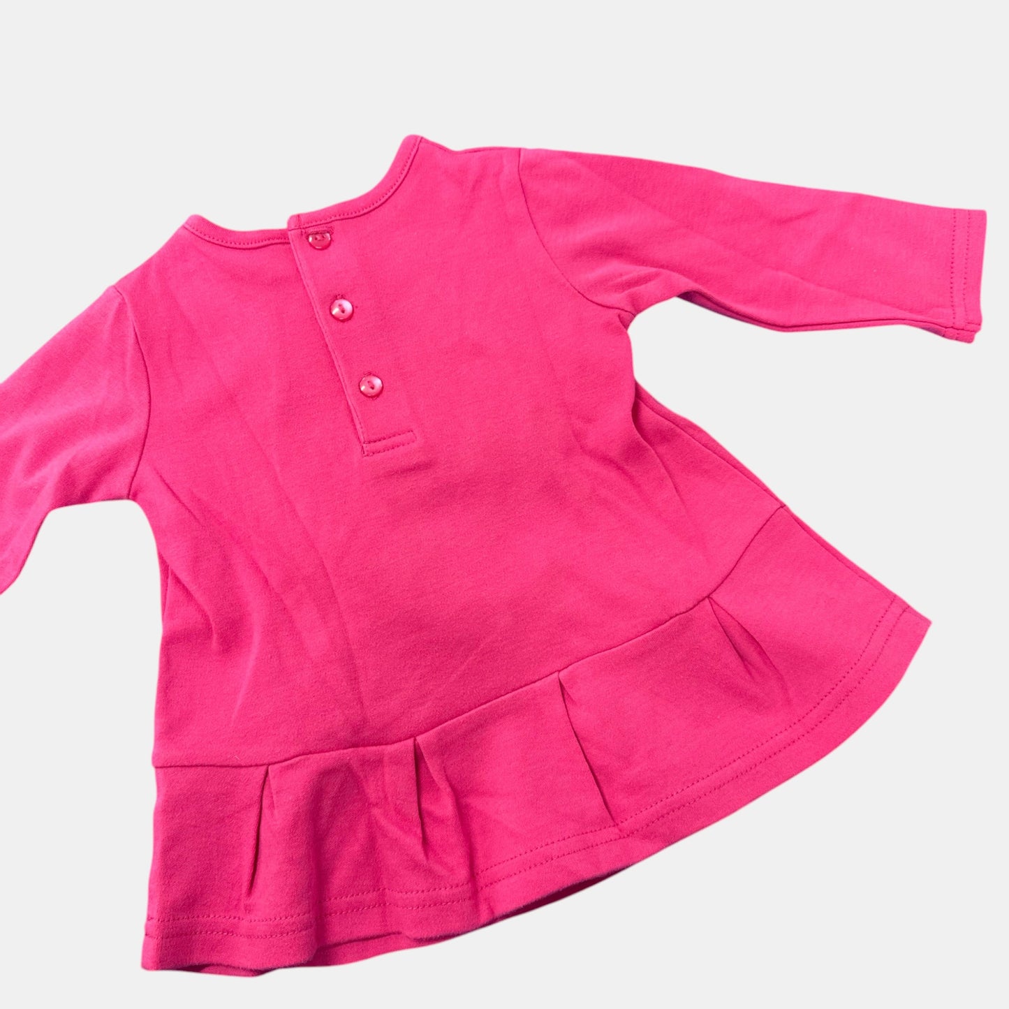 T-Shirt rose chat : 6 mois