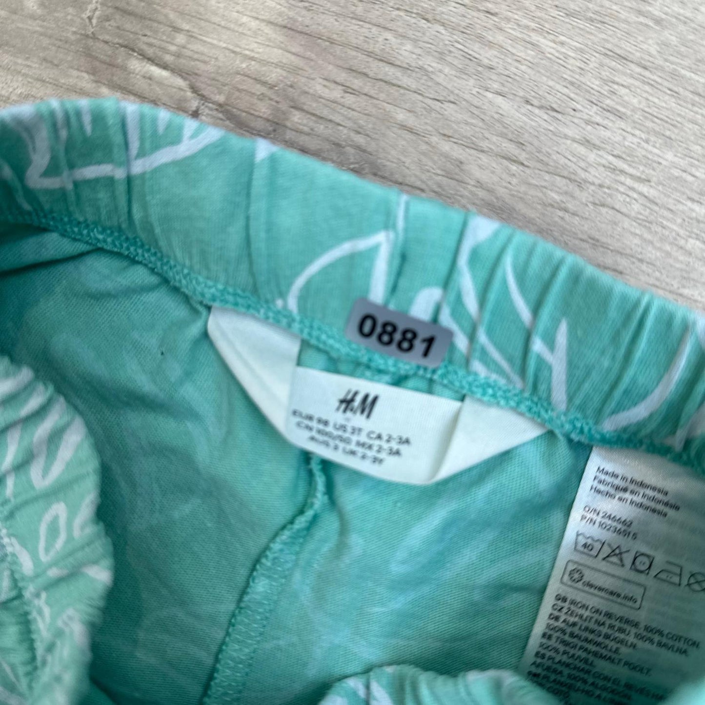 Short H&M : 3 ans