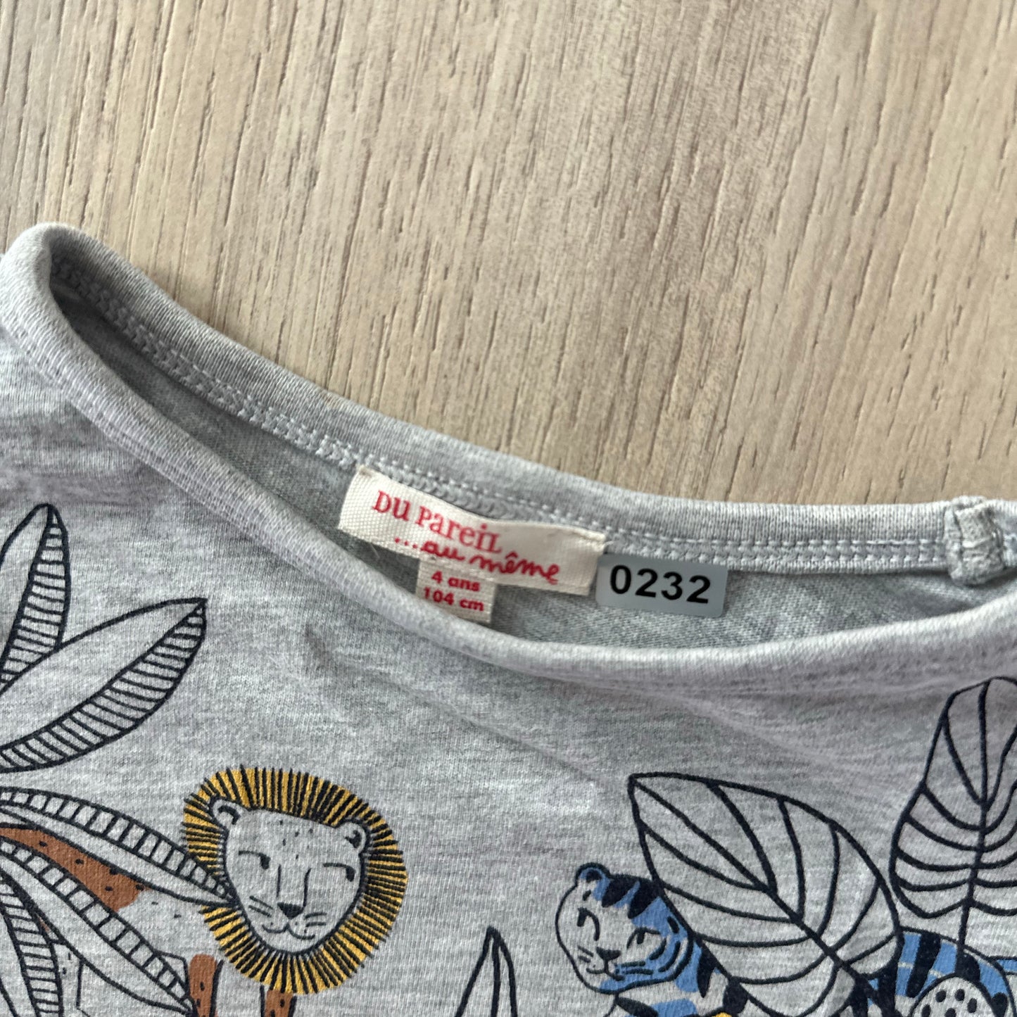 T-Shirt Du Pareil au même : 4 ans