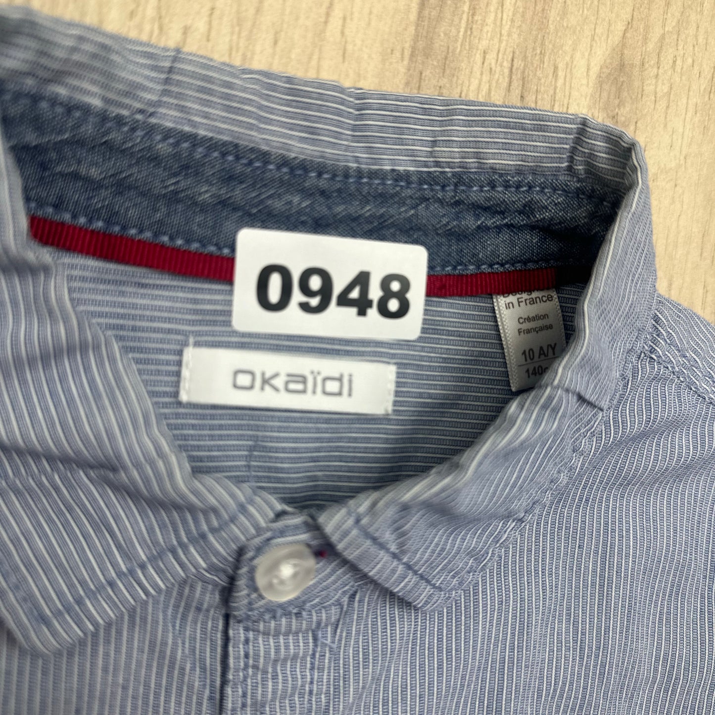 Chemise Okaïdi : 10 ans