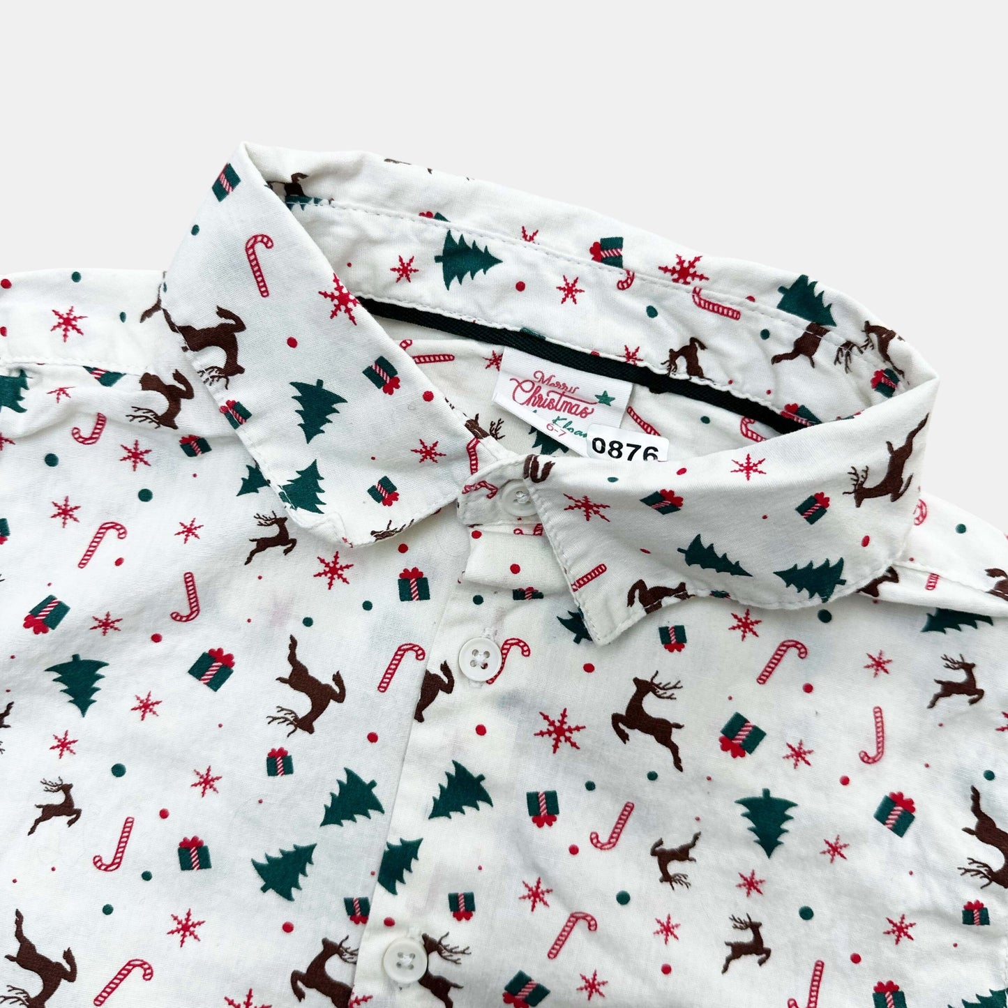 Chemise Merry Christmas : 6 ans