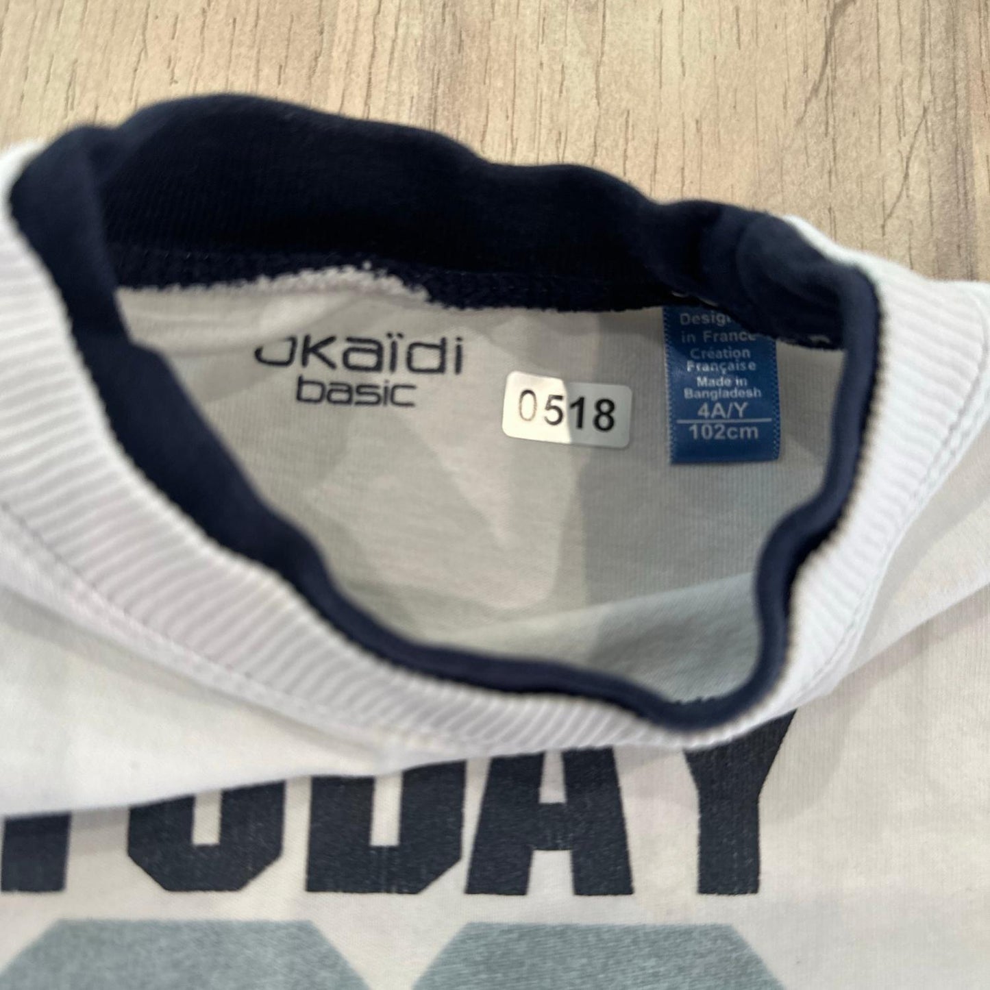 T-Shirt Okaïdi : 4 ans