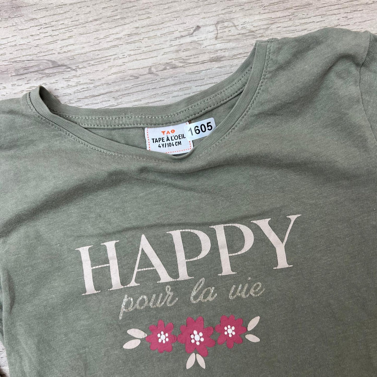 T-Shirt Tape à l'oeil : 4 ans