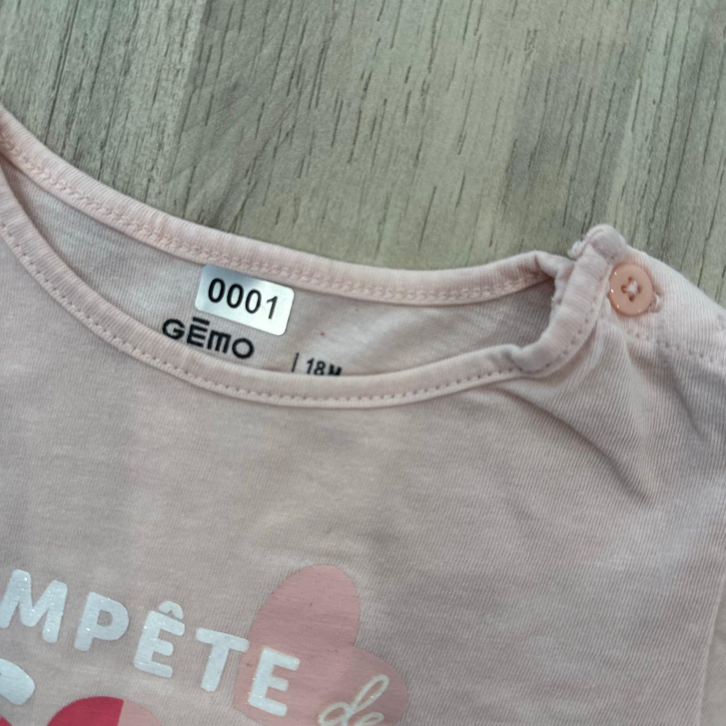 T-Shirt Gémo : 18 mois
