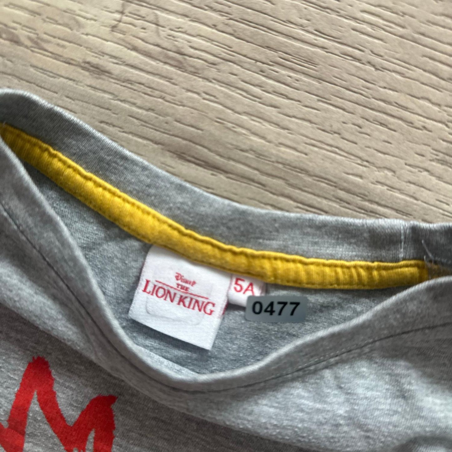 T-Shirt Disney : 5 ans