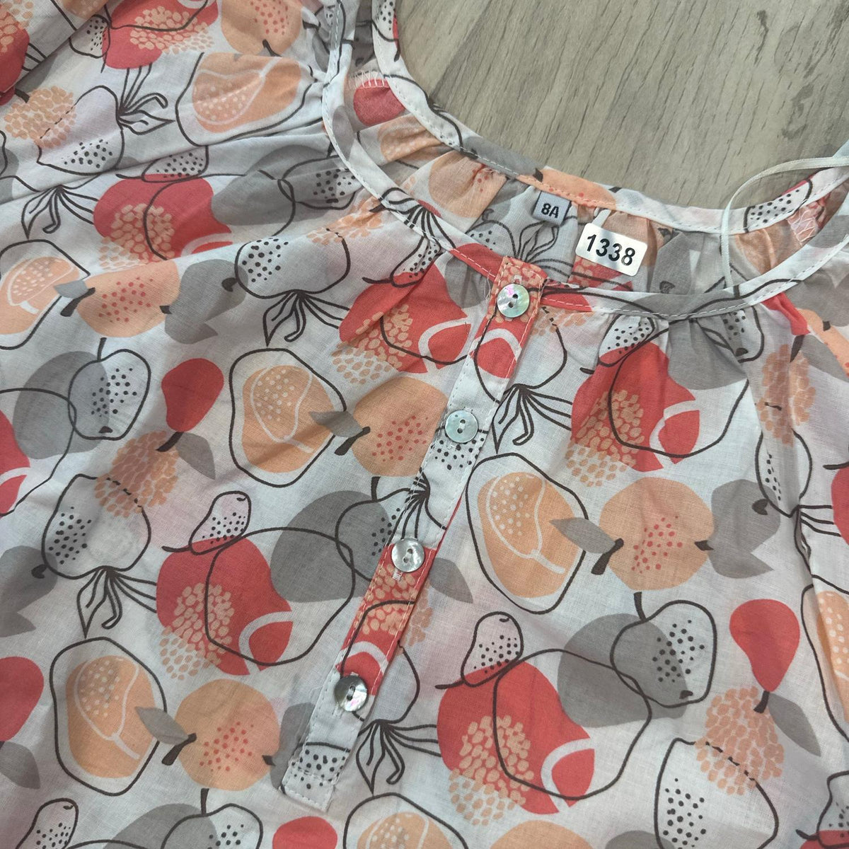 Blouse fruits : 8 ans