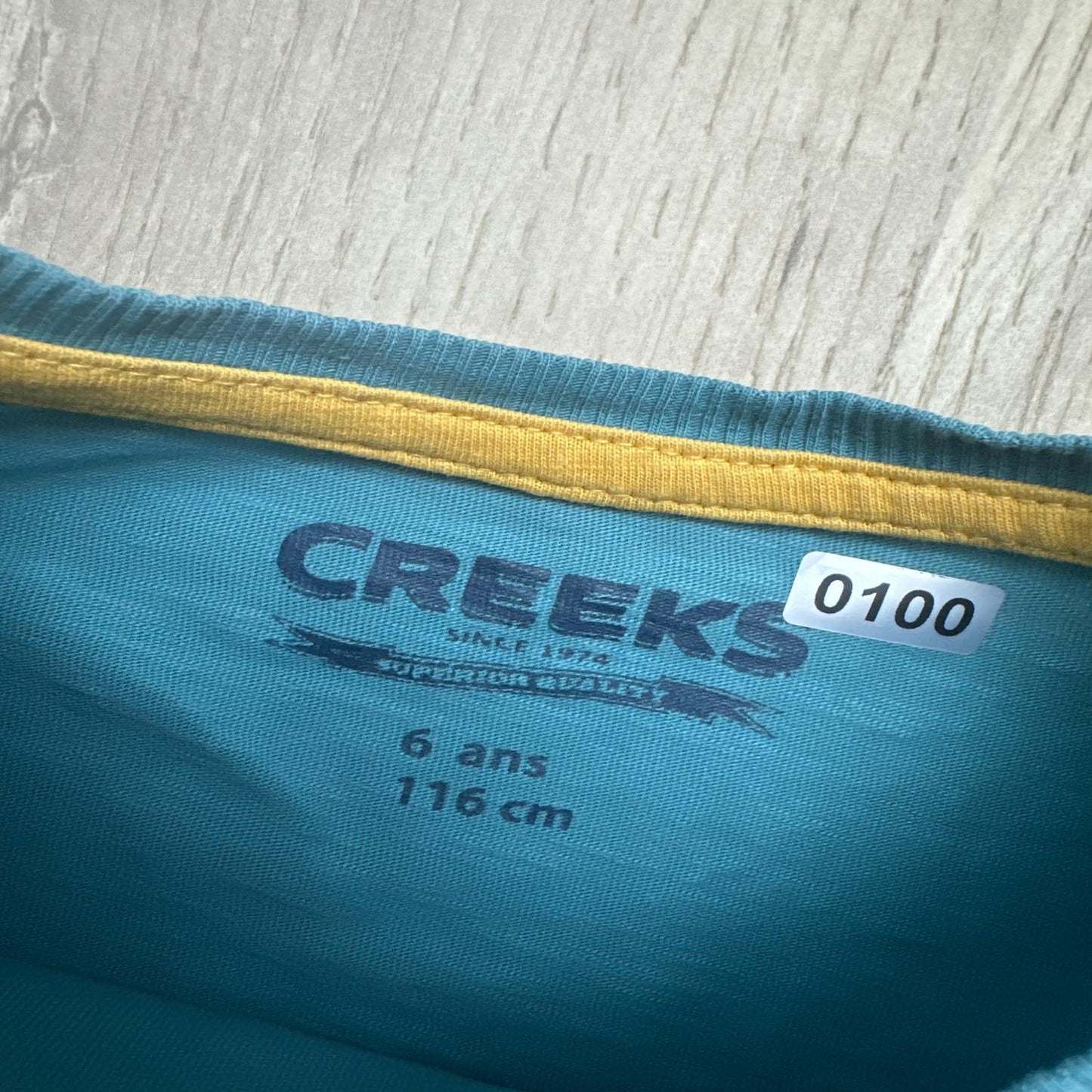 T-shirt Creeks : 6 ans
