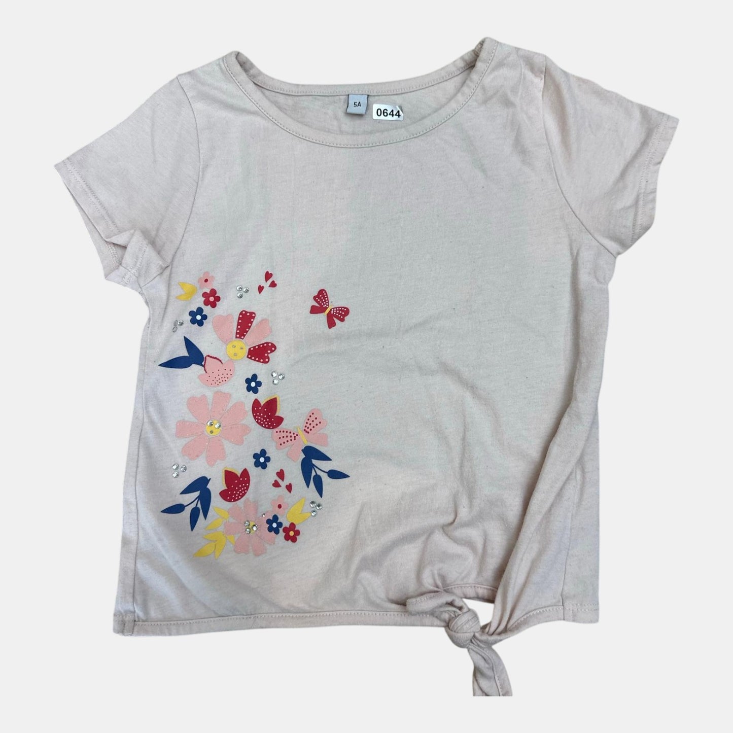 T-Shirt fille rose : 5 ans