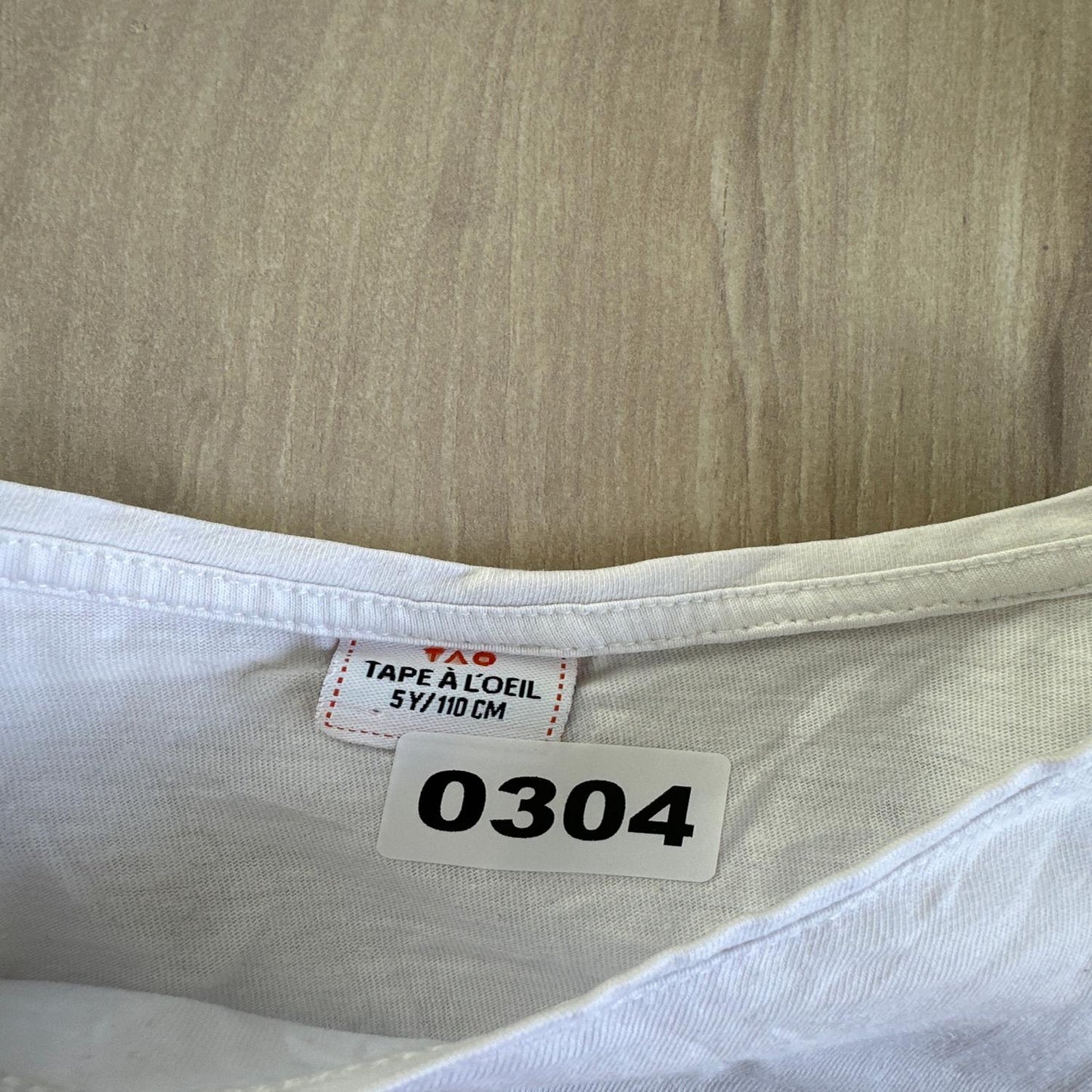 T-shirt tape l’œil : 5 ans