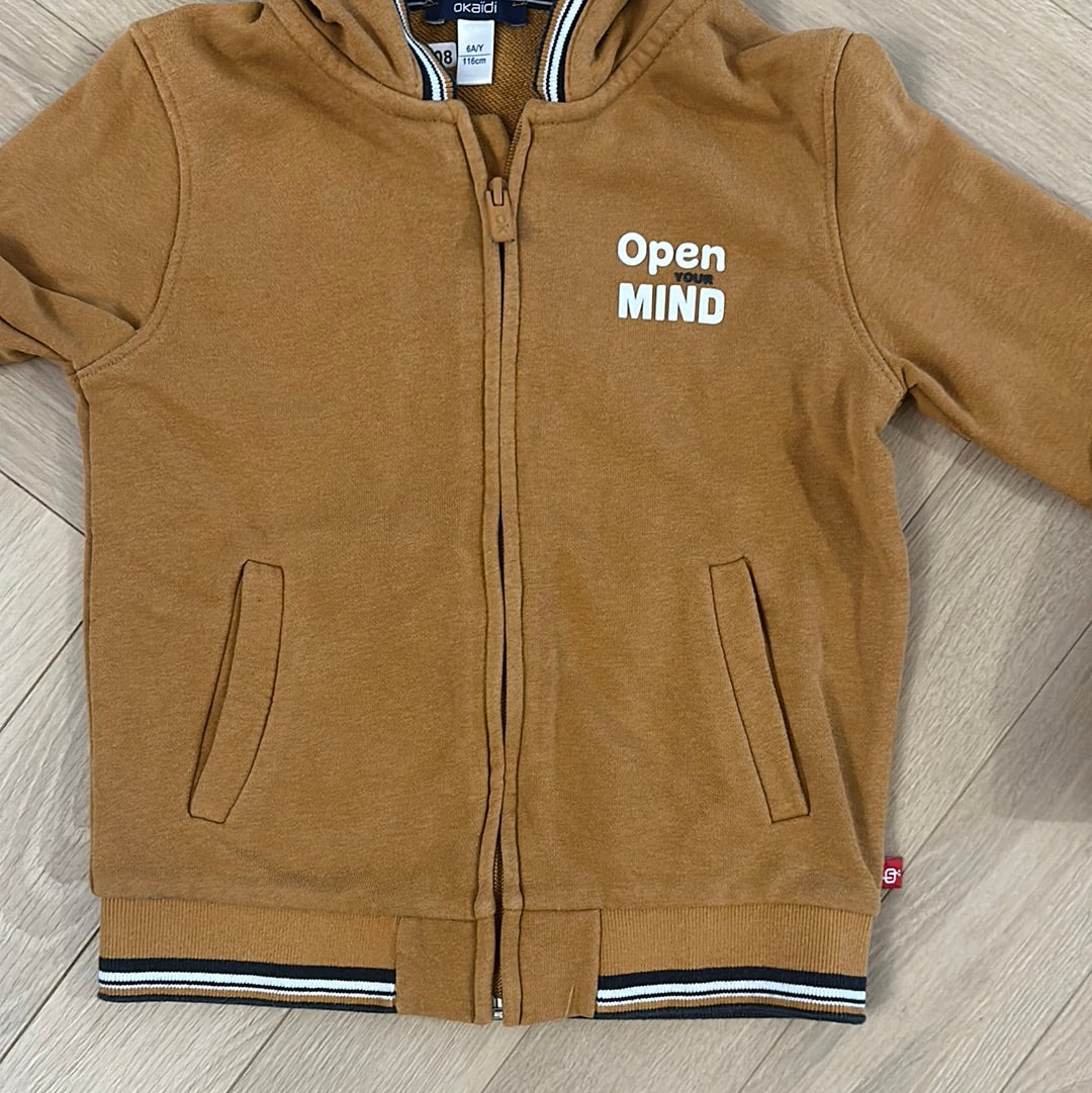 Gilet zip okaidi : 6 ans