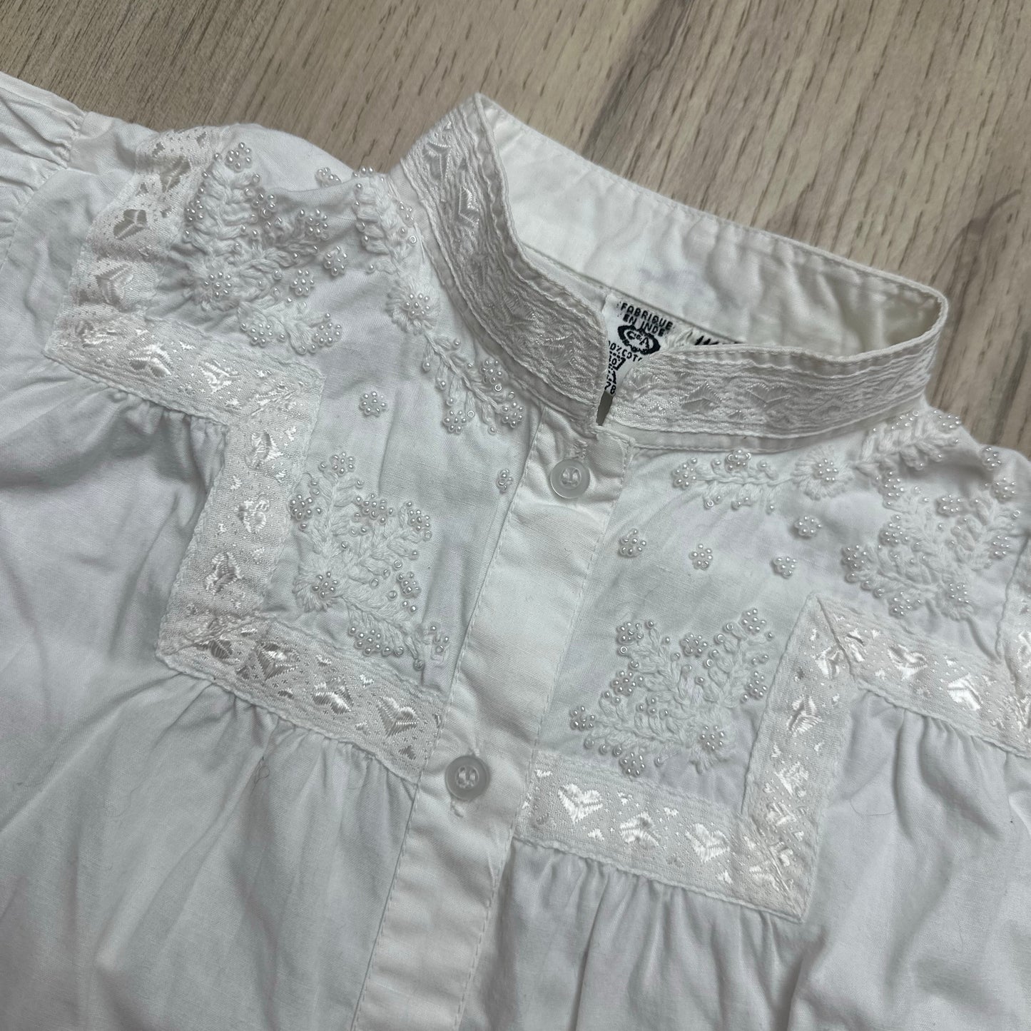 Chemise broderie : 6 ans