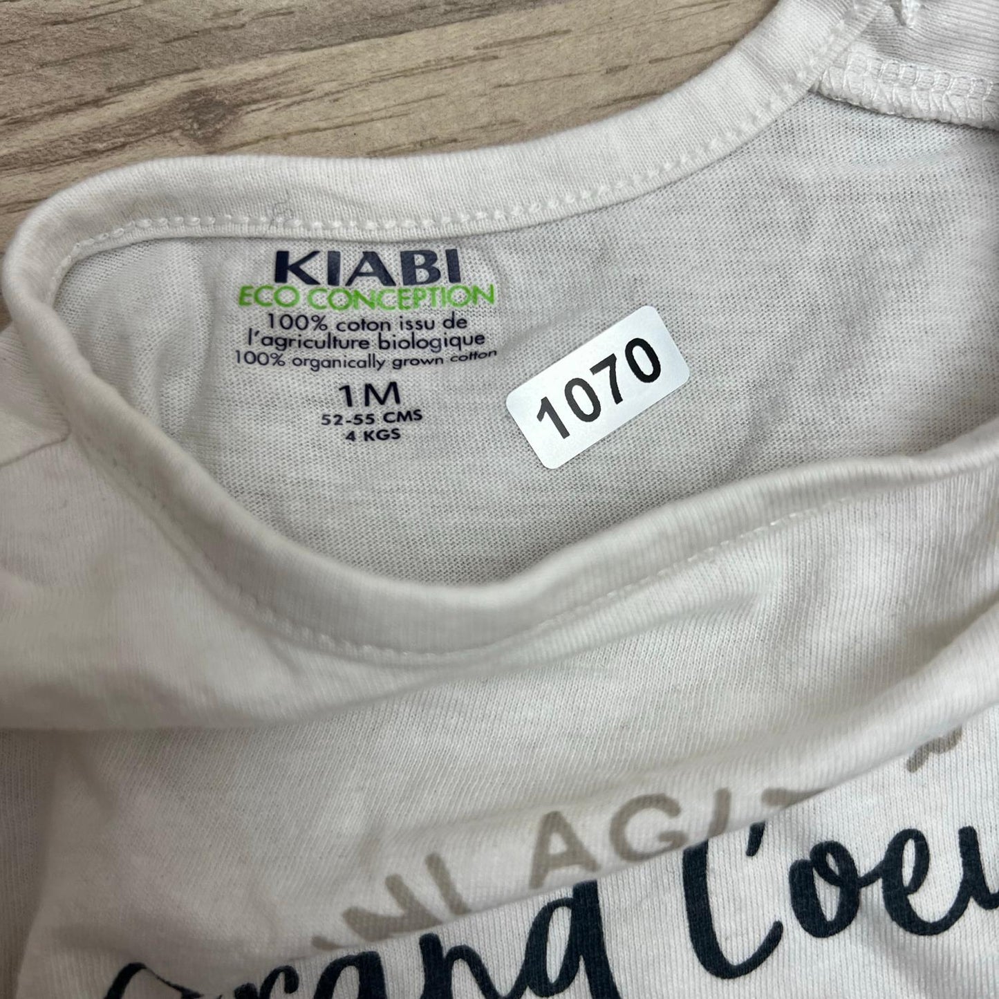 T-Shirt Kiabi : 1 mois