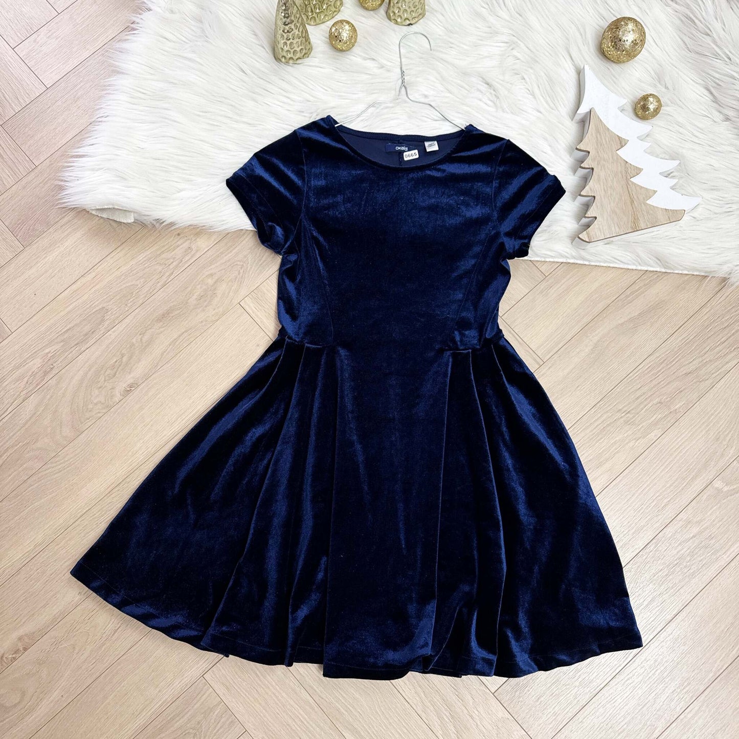 Robe fête velours Okaïdi : 10 ans