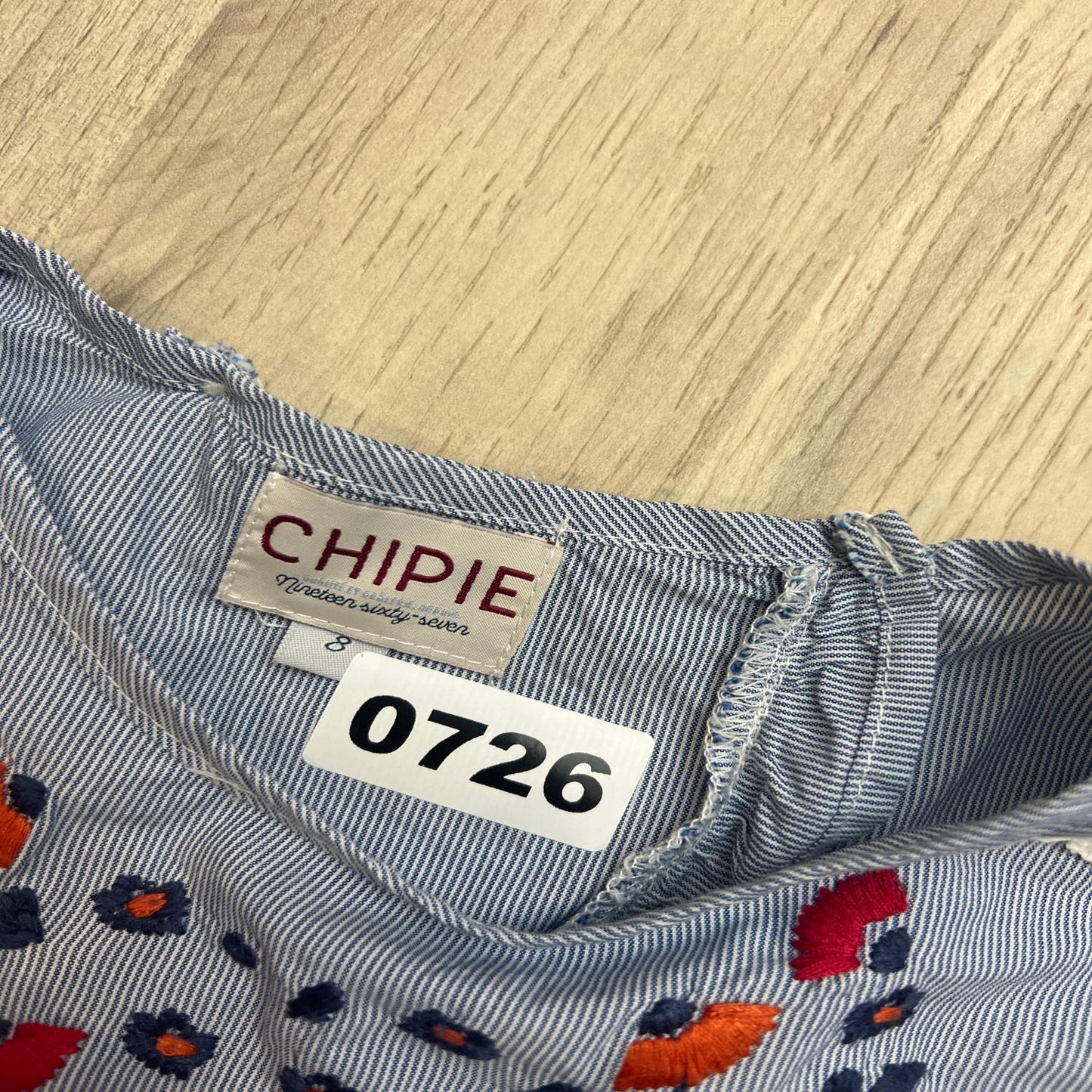 Blouse Chipie : 8 ans