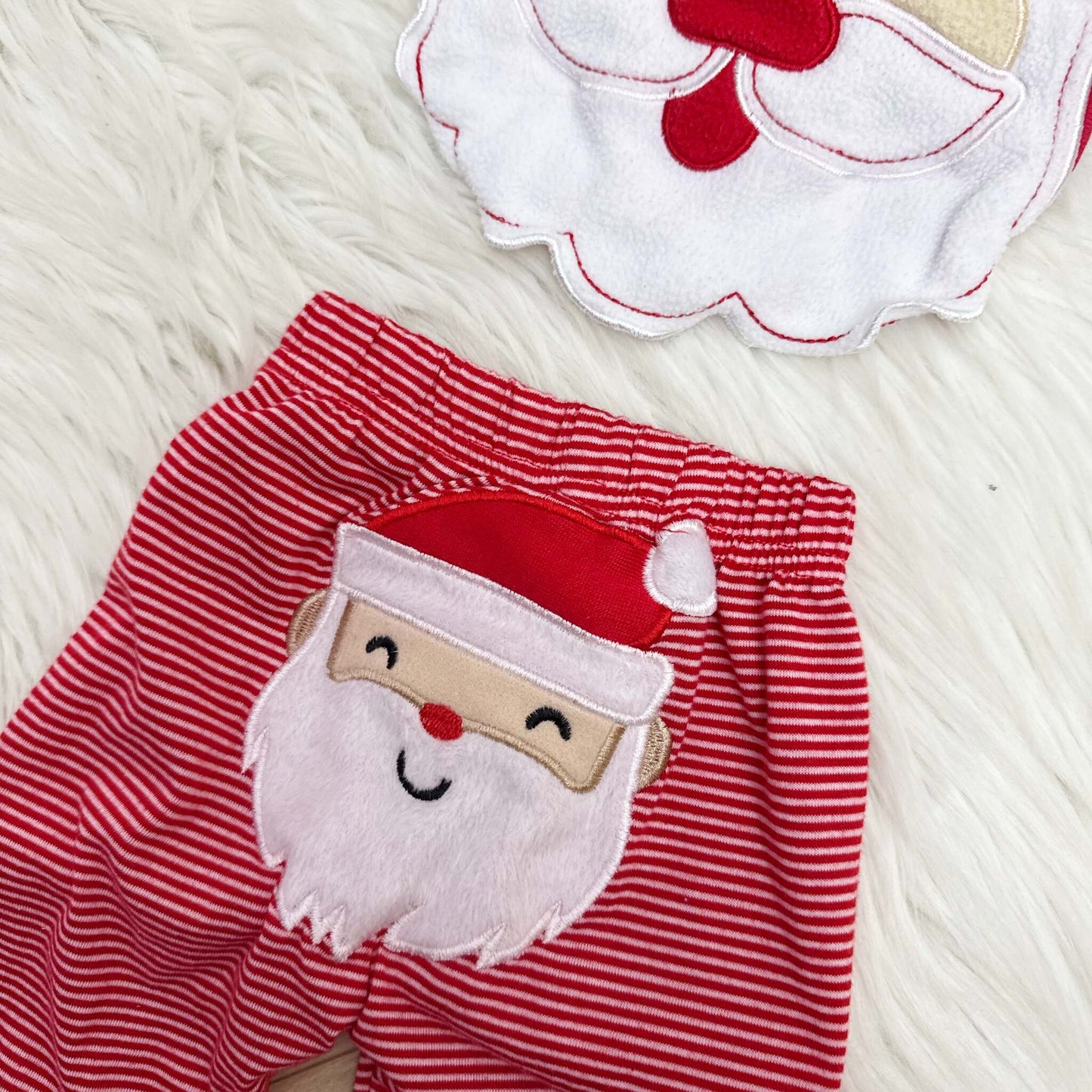 Pantalon Noël et bavoir Noël : 9 mois