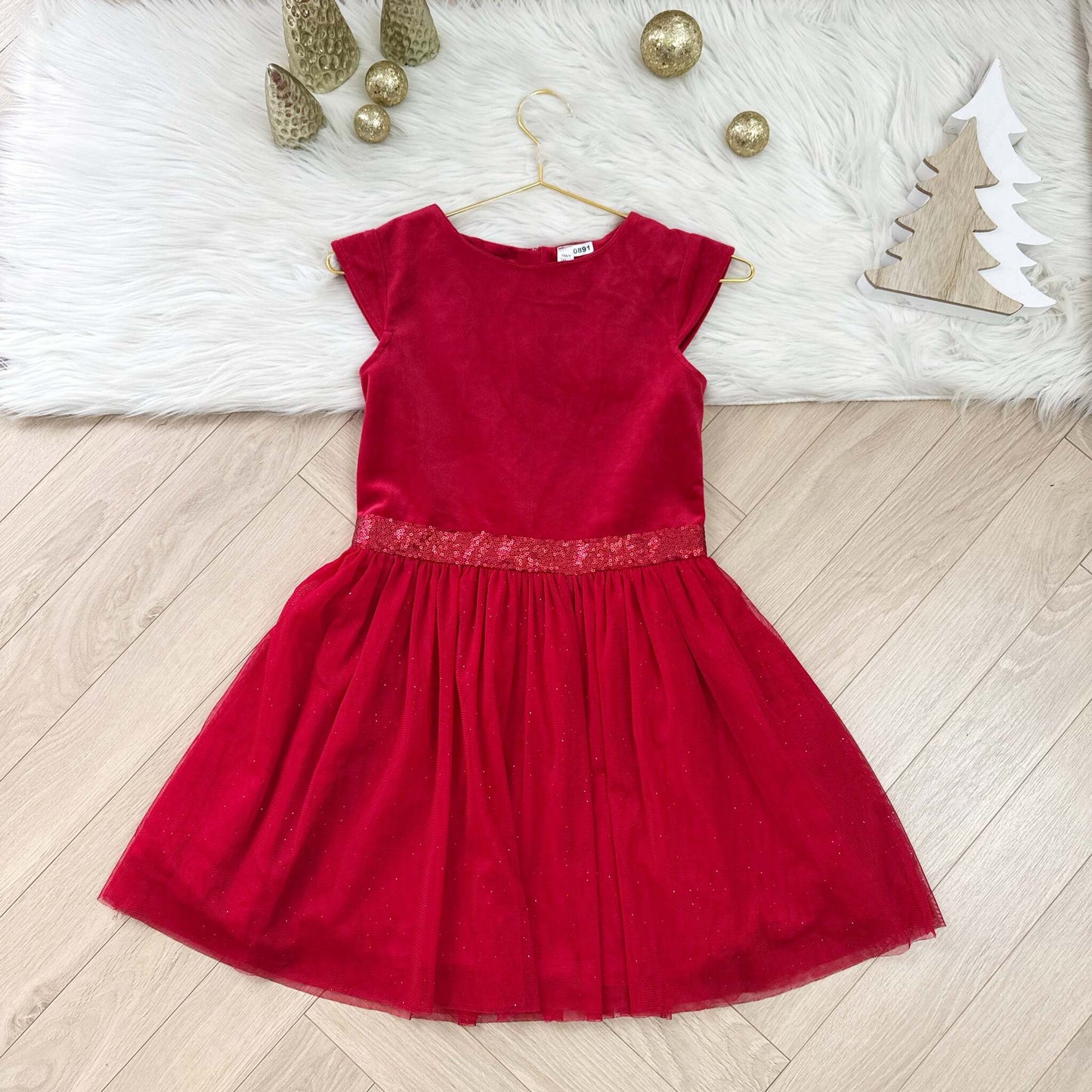 Robe fête velours Okaïdi : 10 ans
