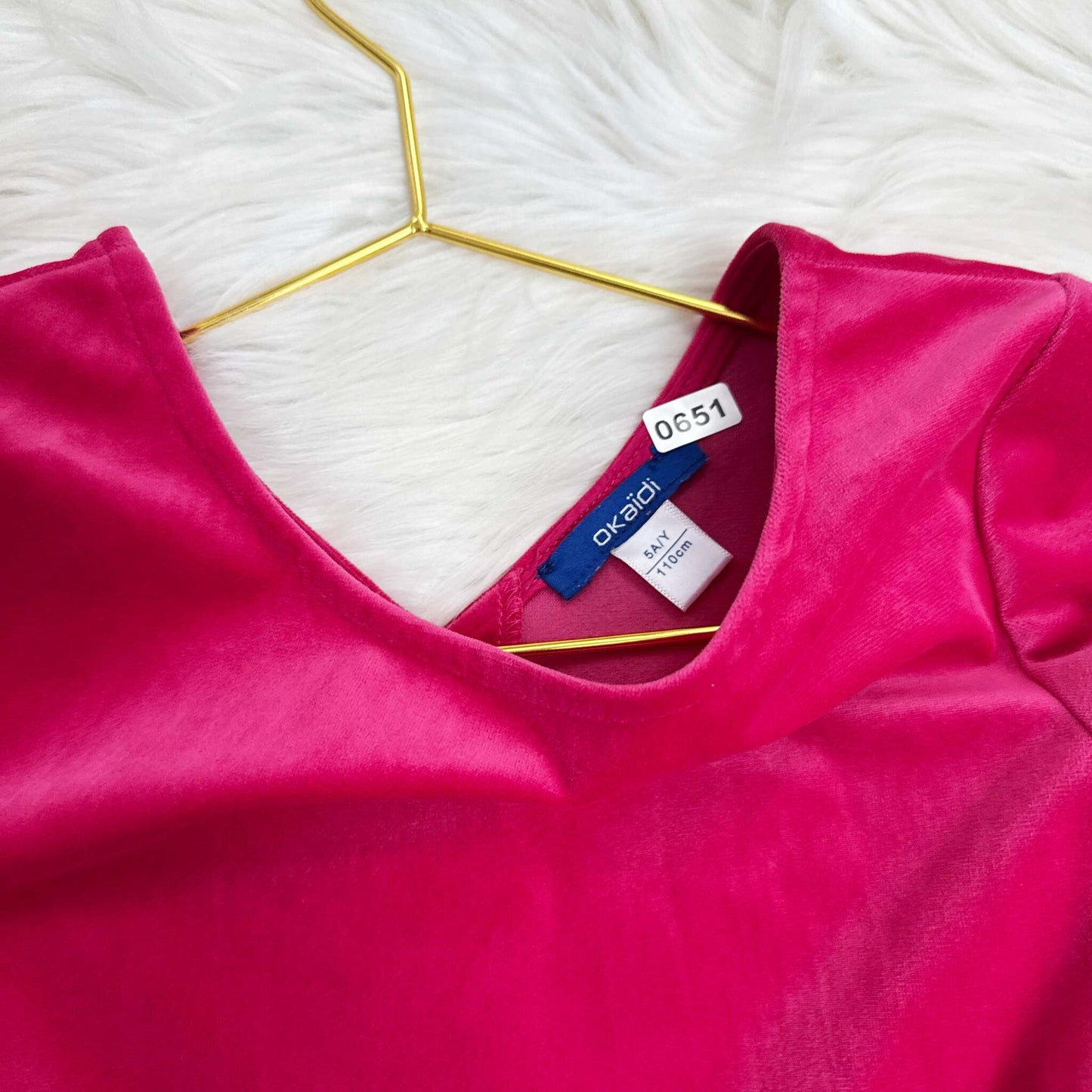 Robe fête velours Okaïdi : 5 ans