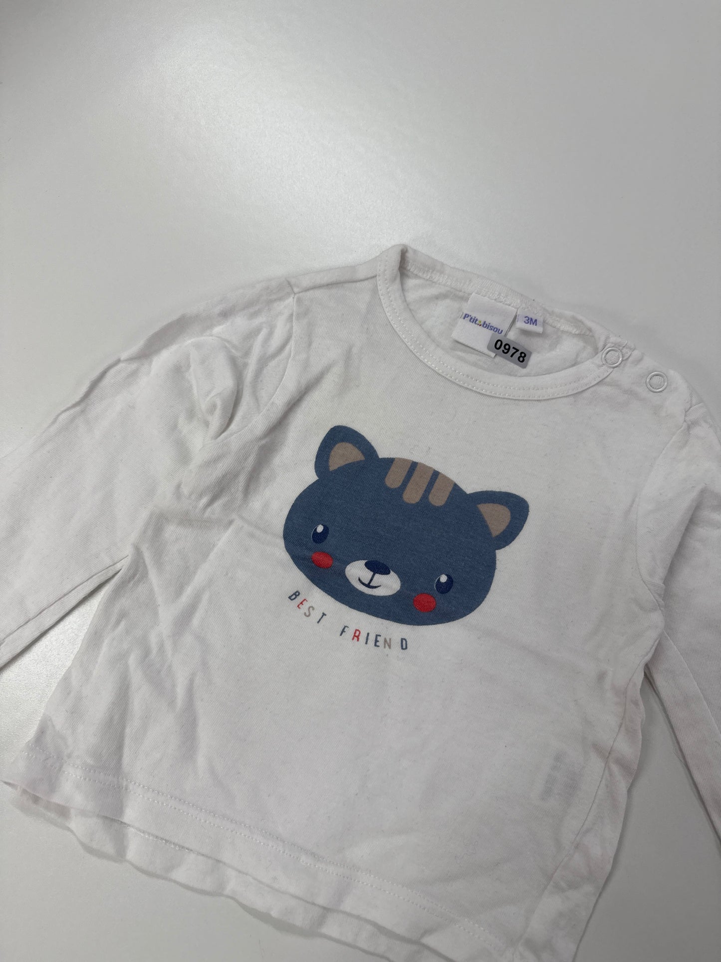 T-Shirt p’tit bisou : 3 mois