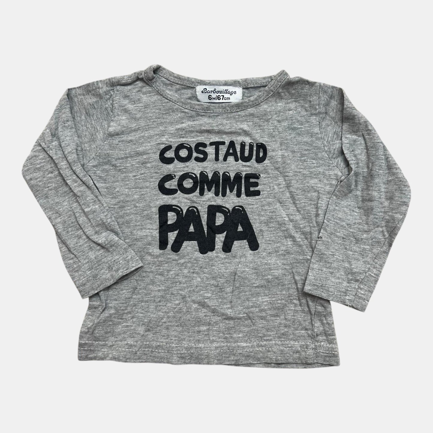 T-Shirt barbouillage : 6 mois