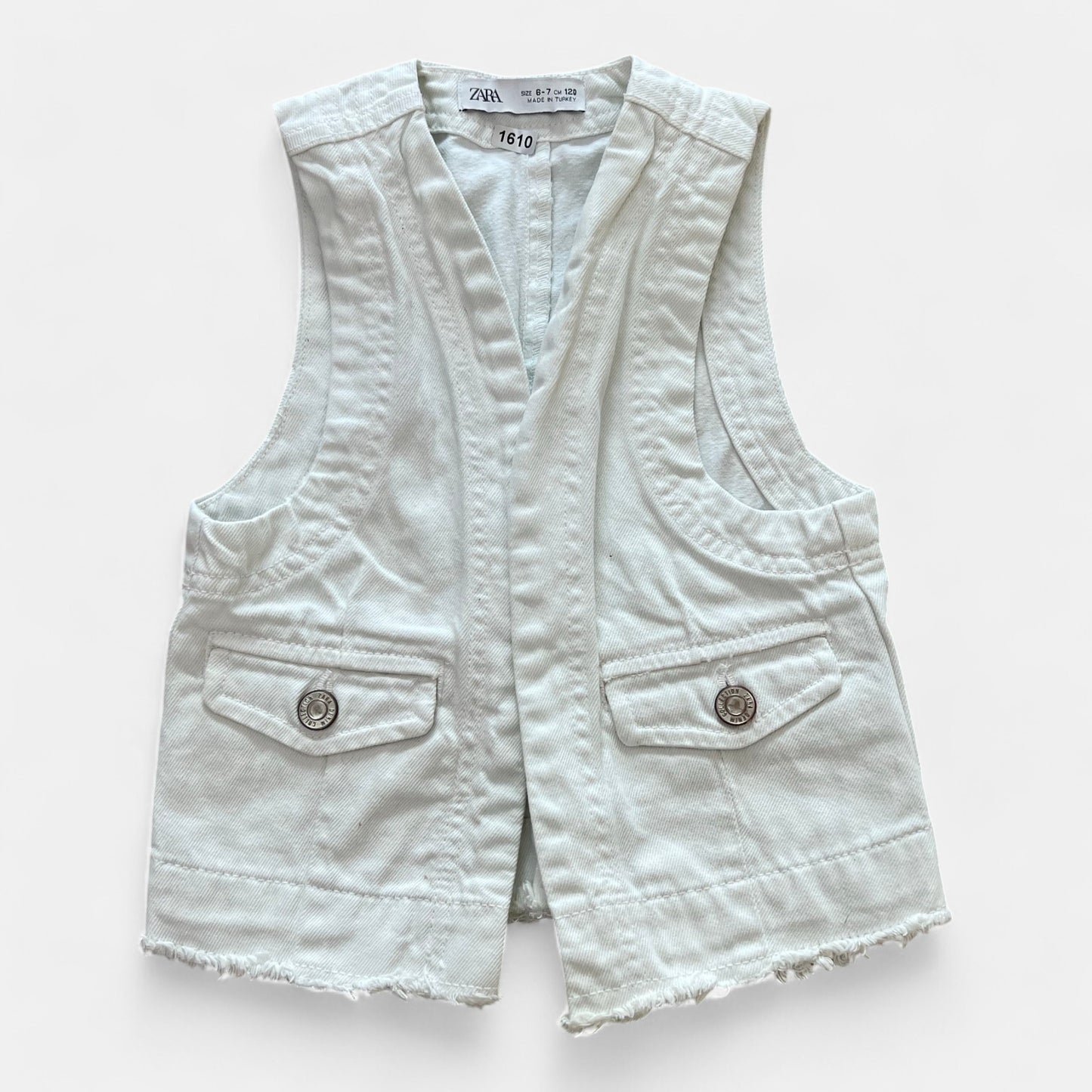 Gilet sans manches jean Zara : 7 ans