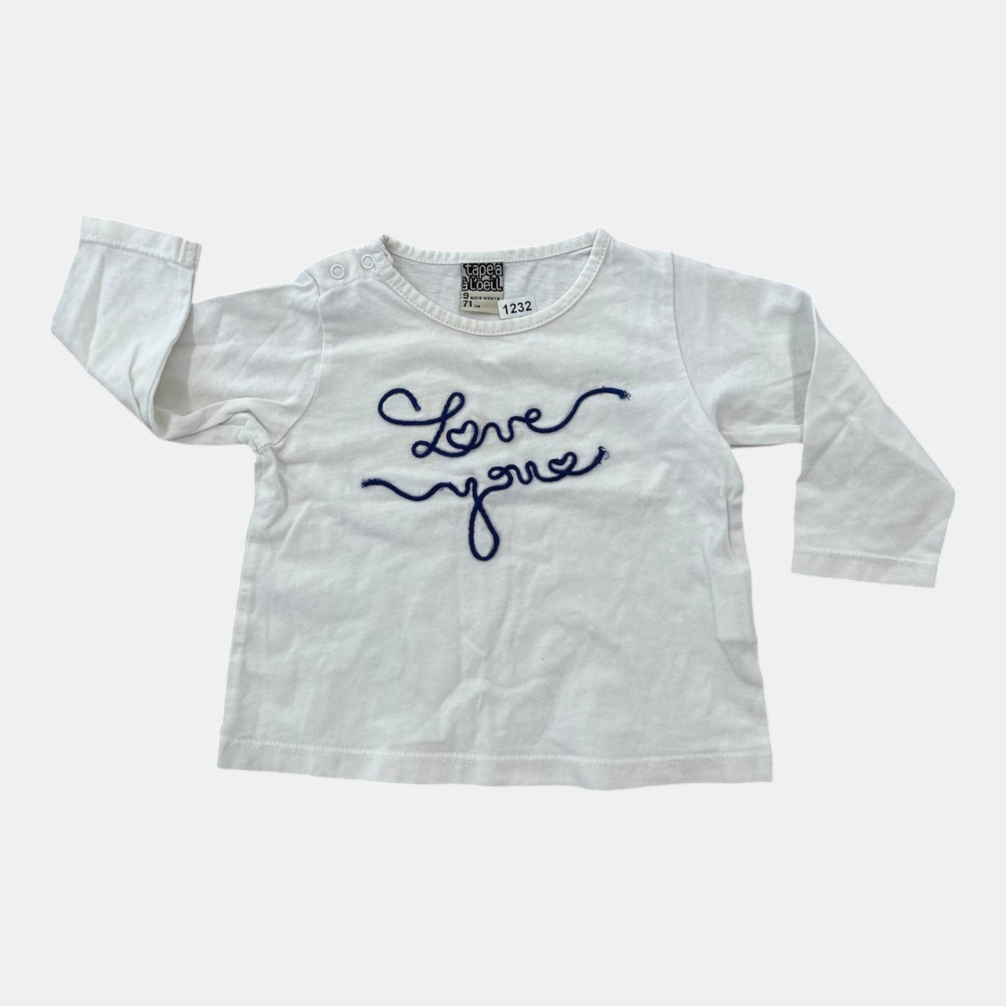 T-Shirt Tape à l'oeil : 9 mois