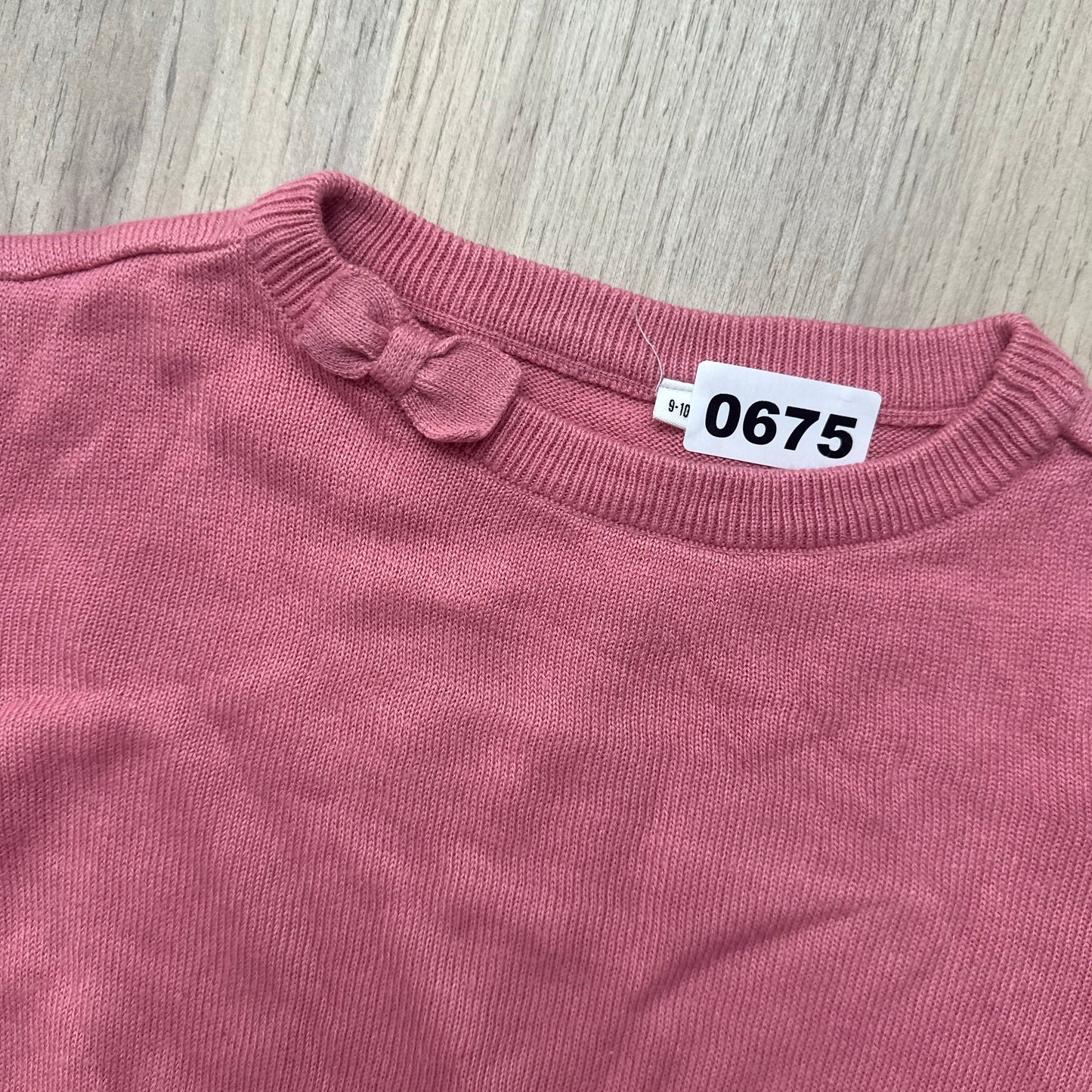 Pull rose : 9 ans