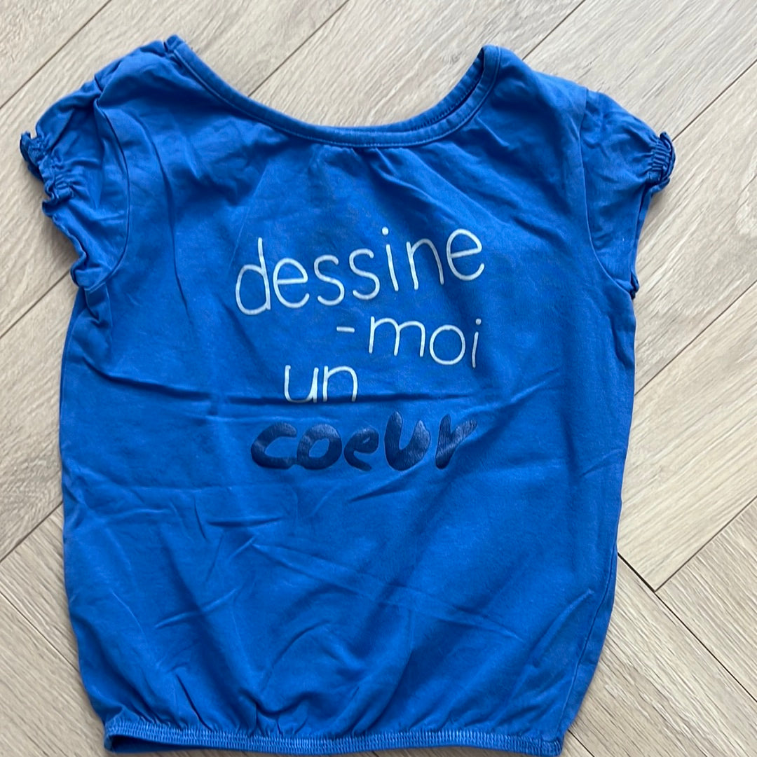 T-shirt dessine moi un cœur : 5 ans